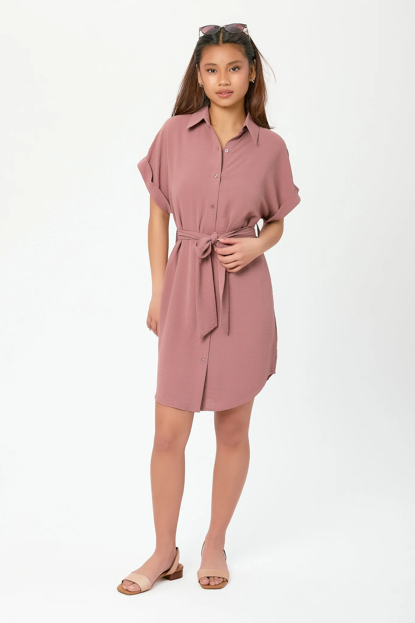 Airflow Shirtdress with Tie-Belt - Image 11