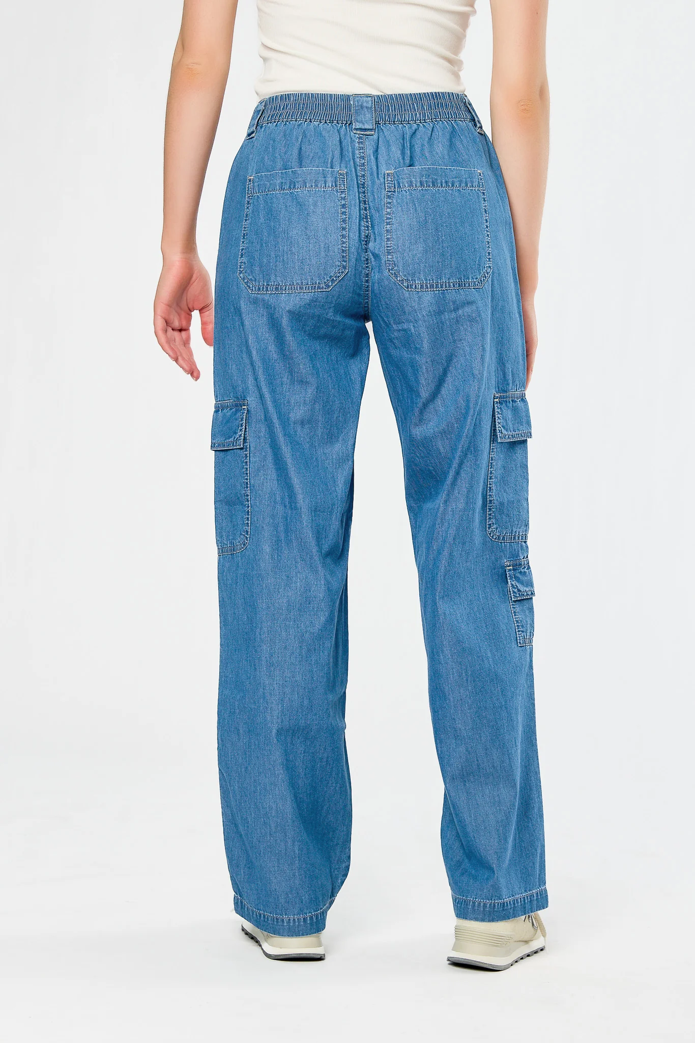 Almost Famous Chambray Cargo Skater Jean - Image 4