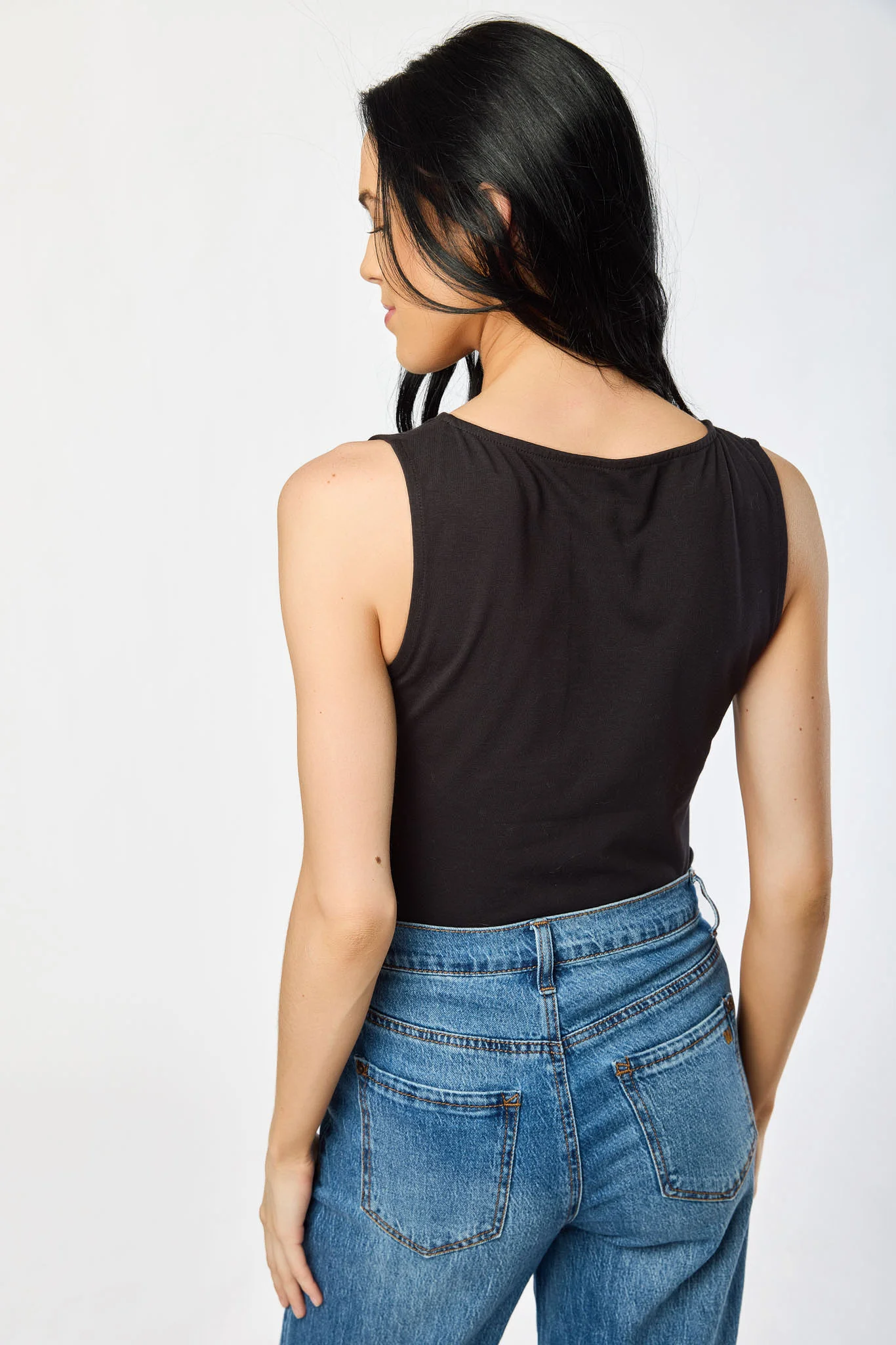 Boat-Neck Sleeveless Tee - Image 6
