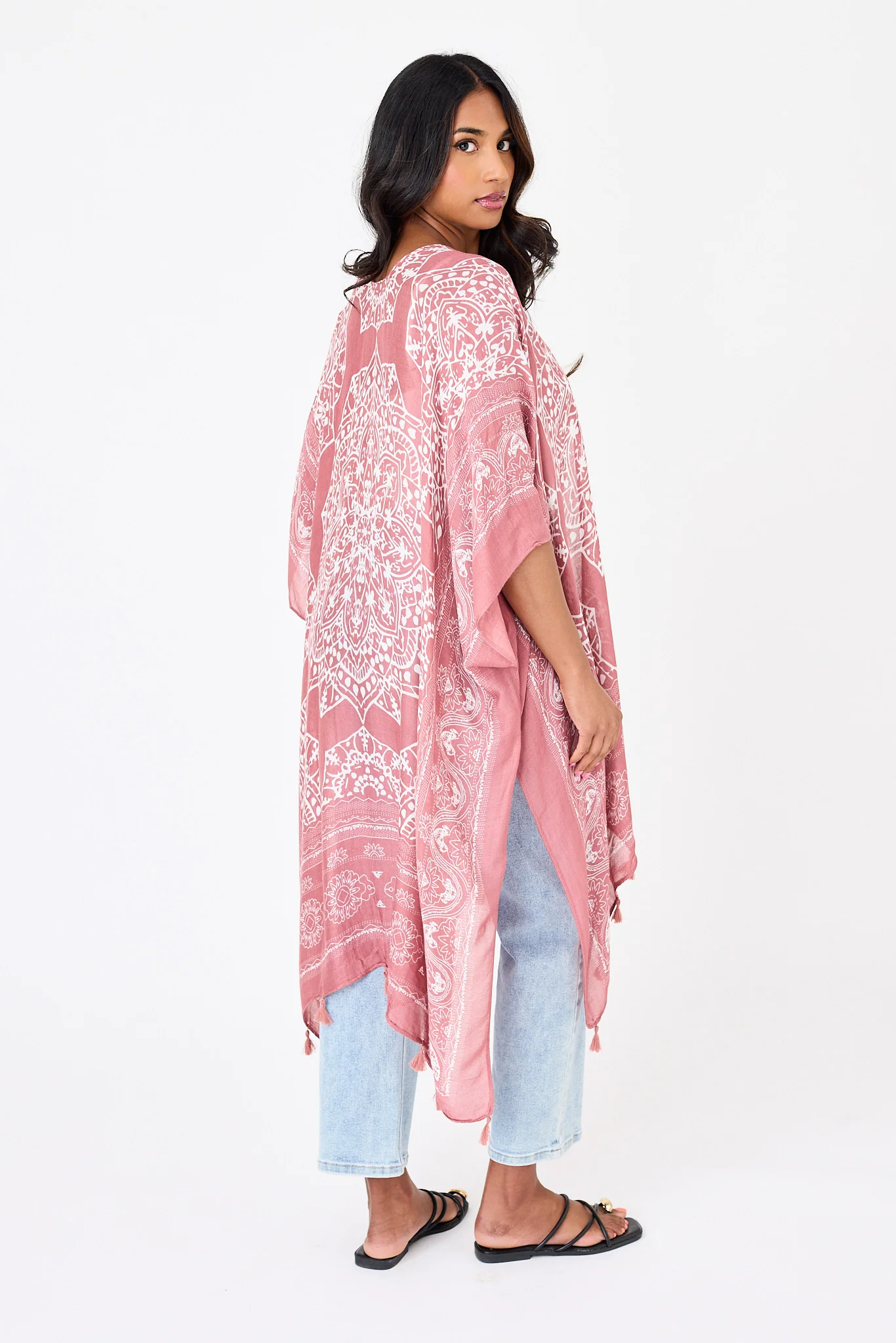 Bohemian Inspired Tassel Kimono - Image 4