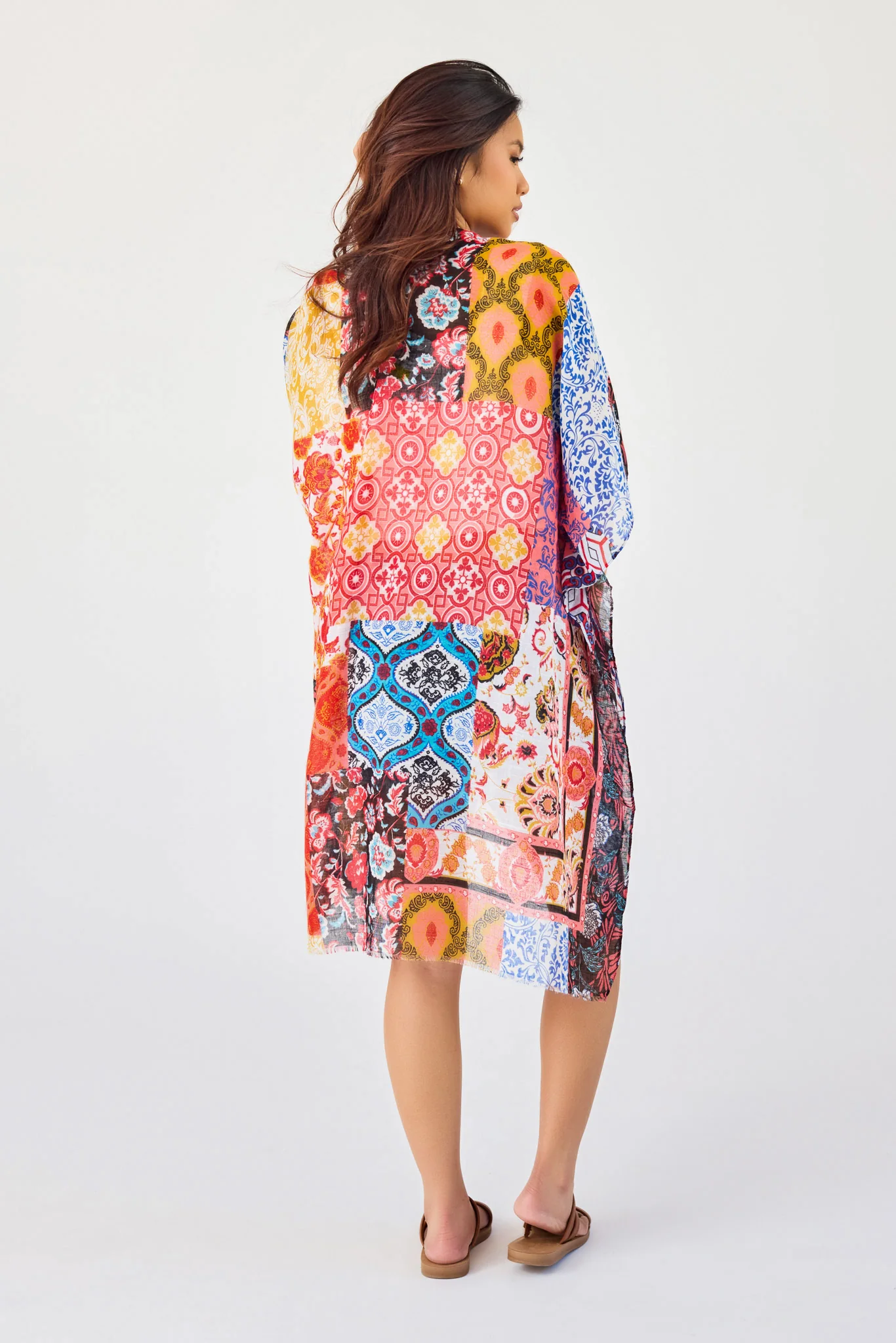 Boho Floral Patchwork Kimono - Image 2