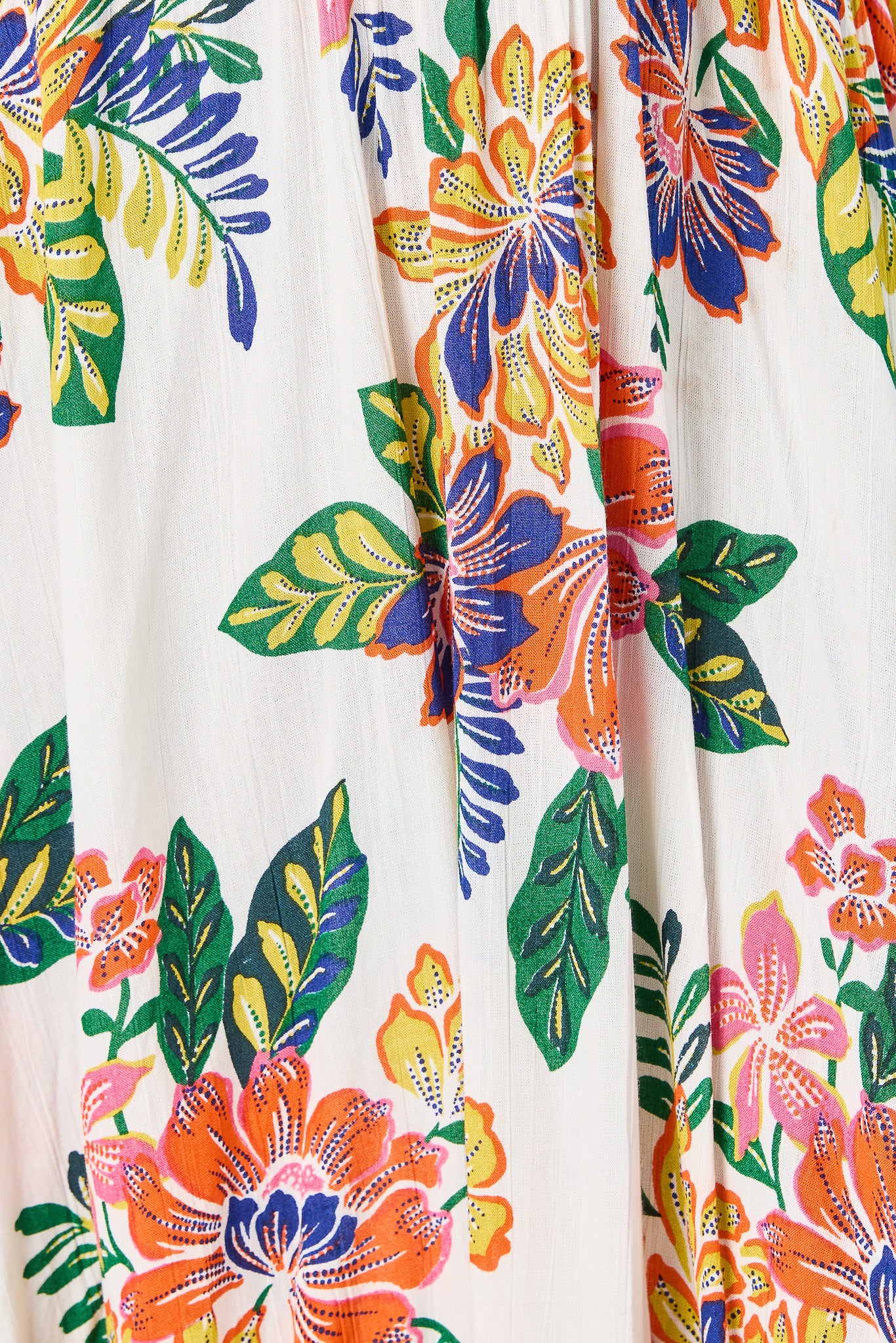 Border Print Spaghetti-Strap Twist-Front Maxi Dress with Sharkbite Hem - Image 4