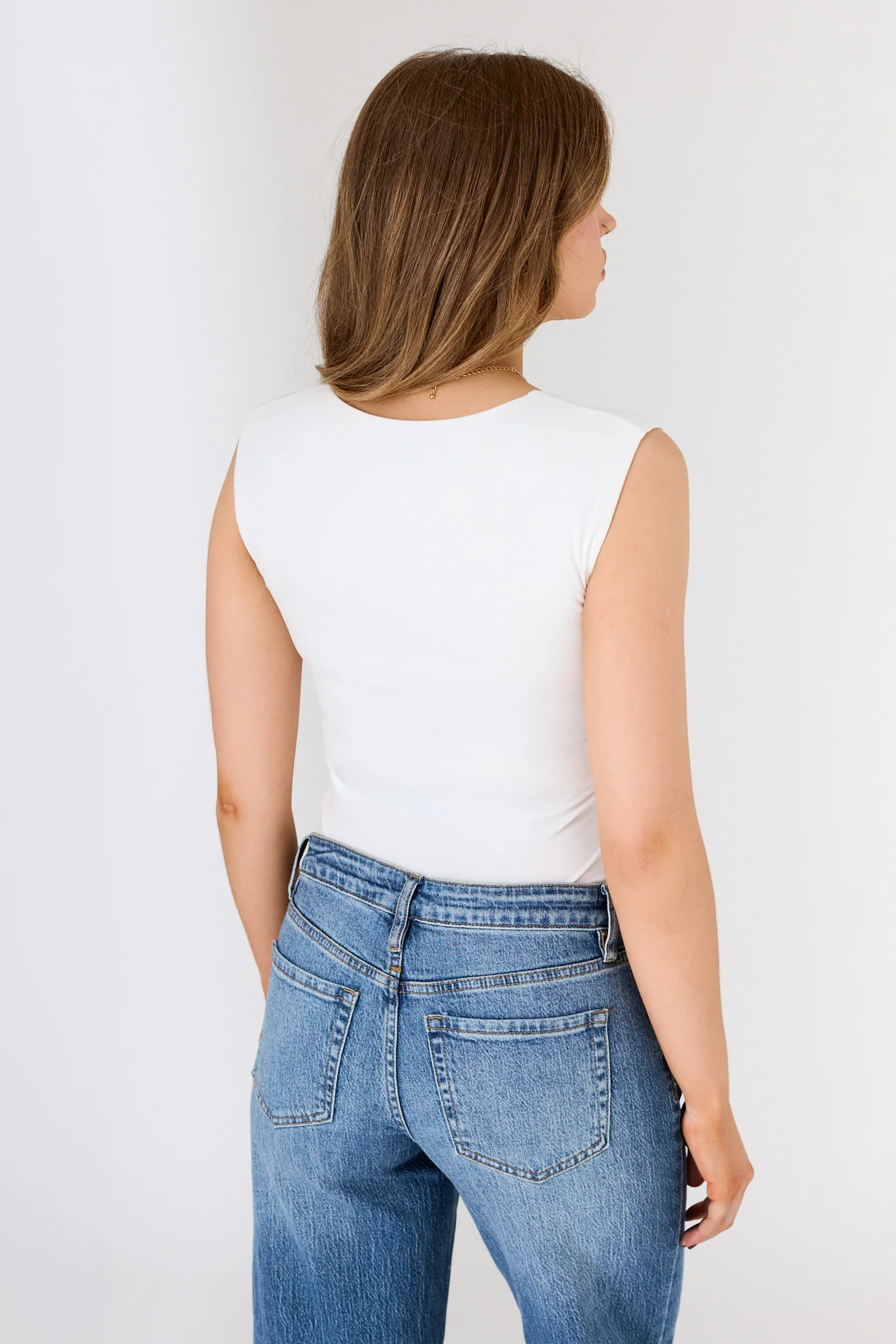 Brushed DTY Square-Neck Bodysuit - Image 6