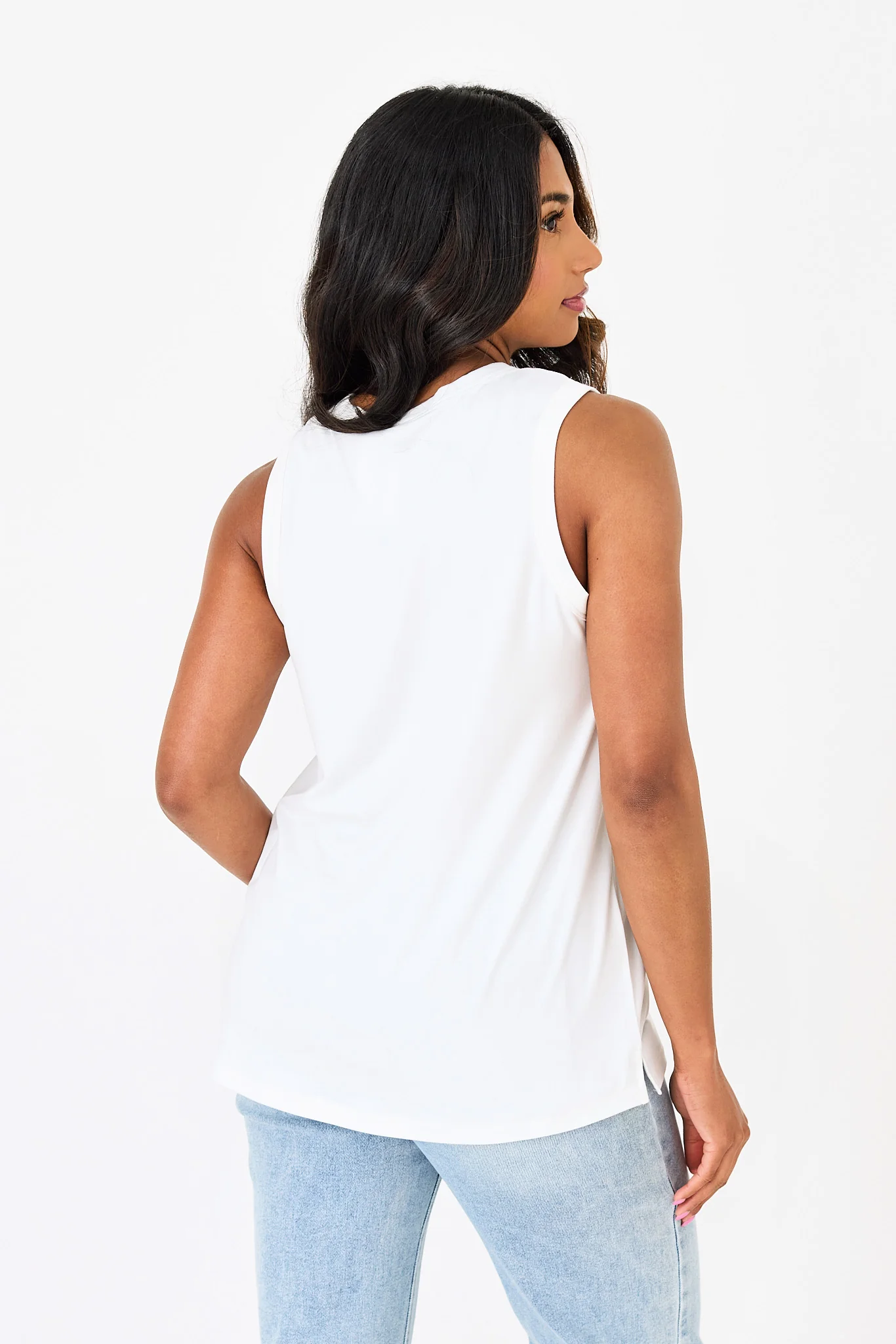 Brushed Scoop-Neck Tank with Pocket - Image 4