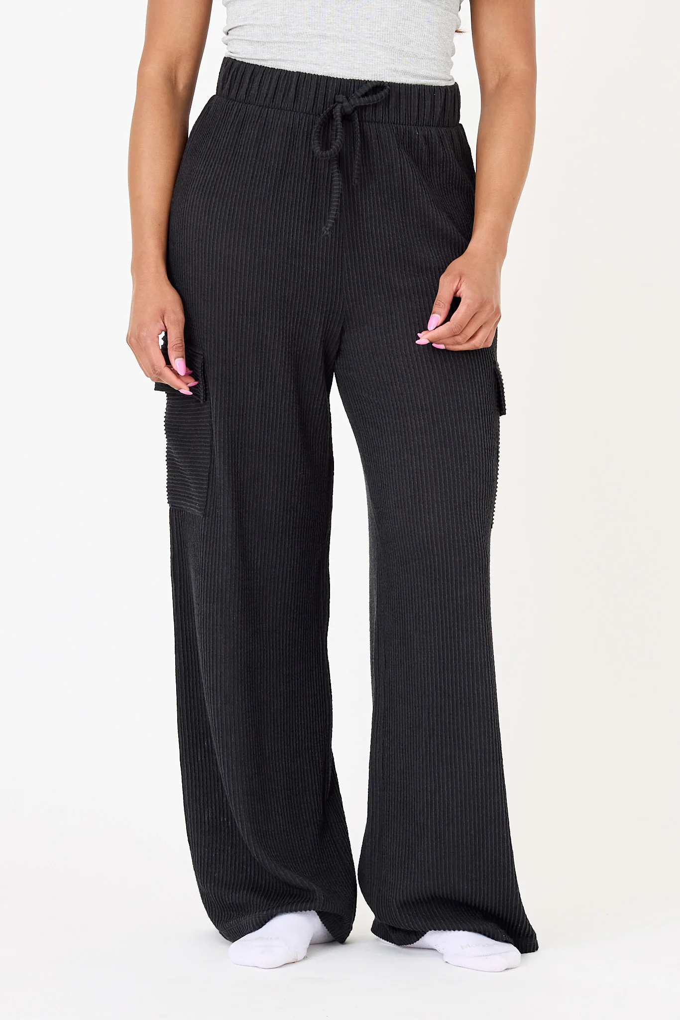 Cozy Rib Wide-Leg Cargo Pant - Image 6