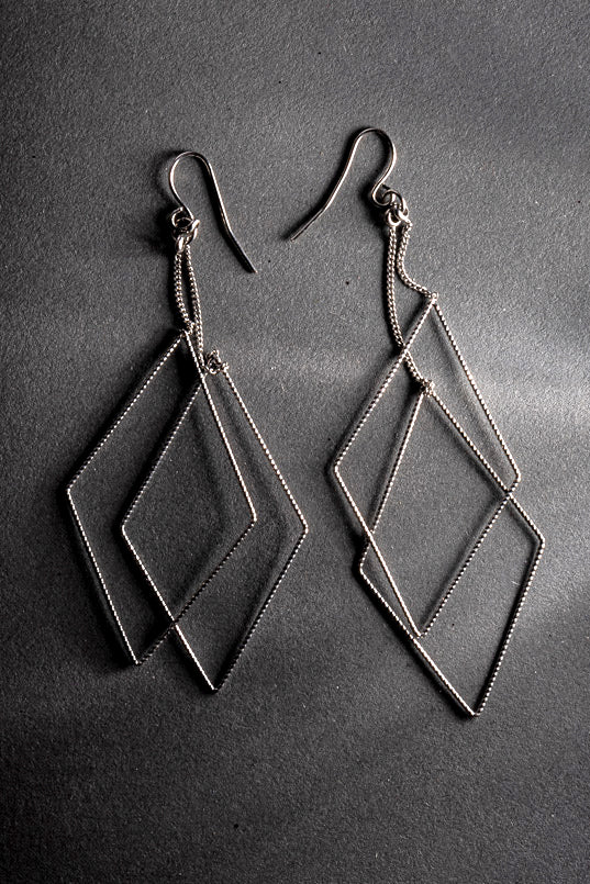 Dangling Diamond Earrings - Image 3