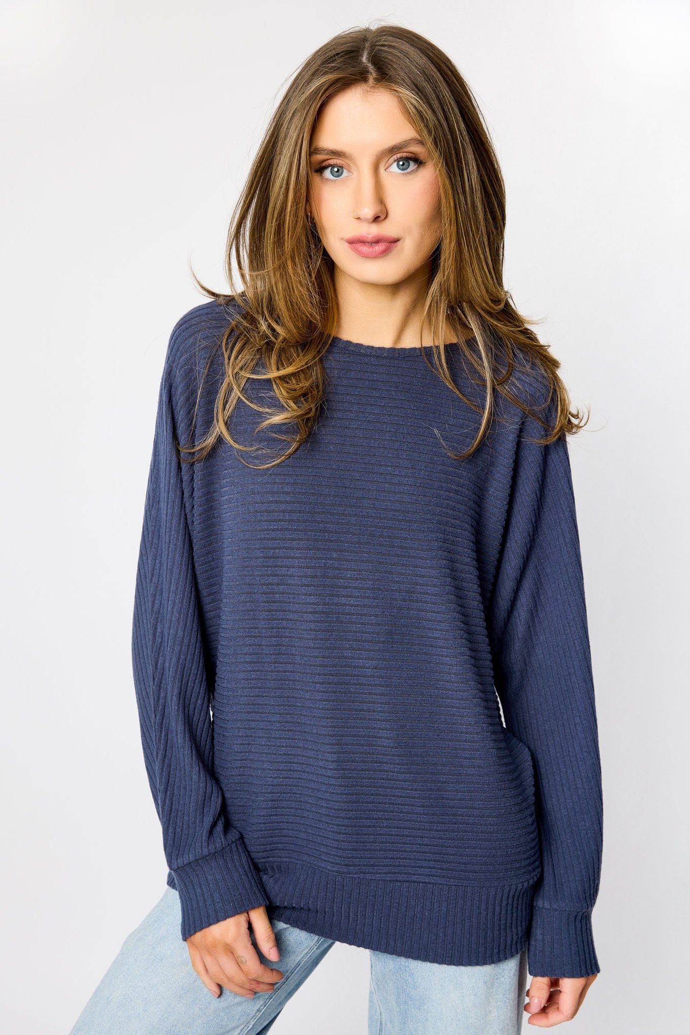 Dolman Sleeve Hacci Sweater - Image 3