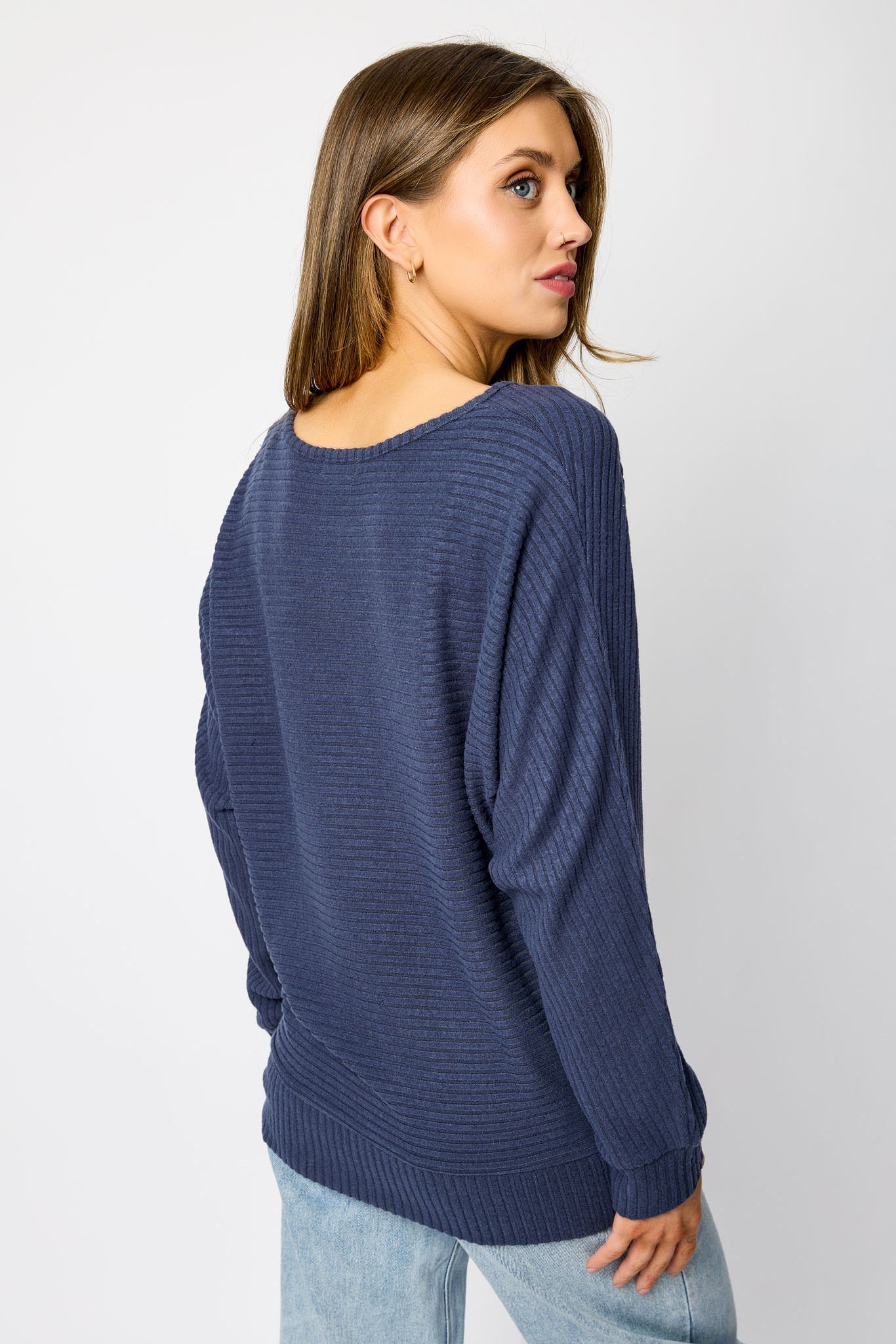 Dolman Sleeve Hacci Sweater - Image 4