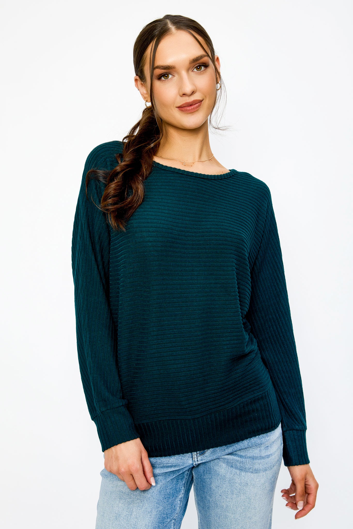 Dolman Sleeve Hacci Sweater - Image 5