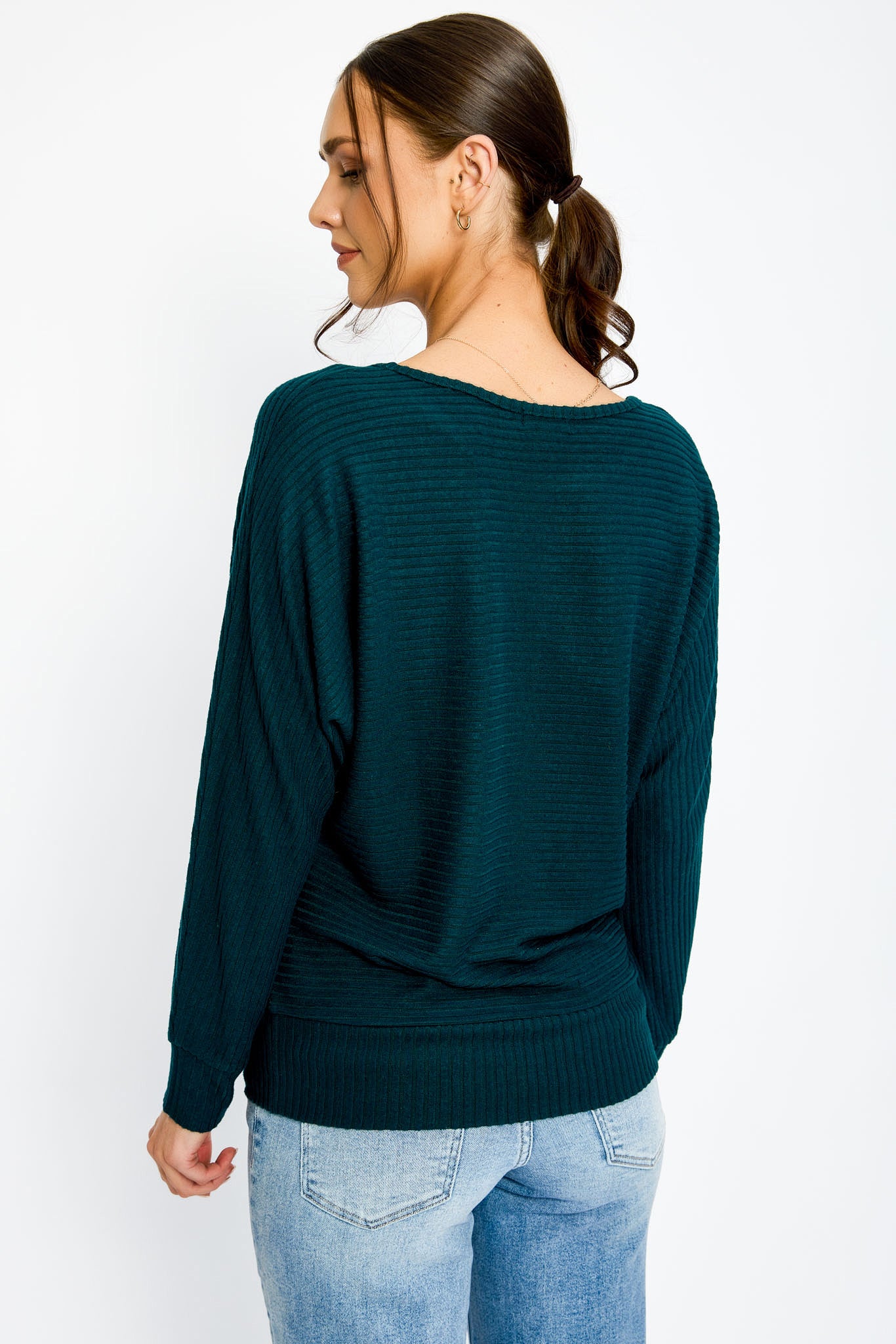 Dolman Sleeve Hacci Sweater - Image 6