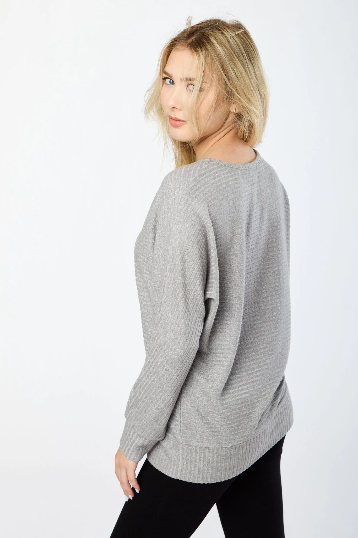 Dolman Sleeve Hacci Sweater - Image 8