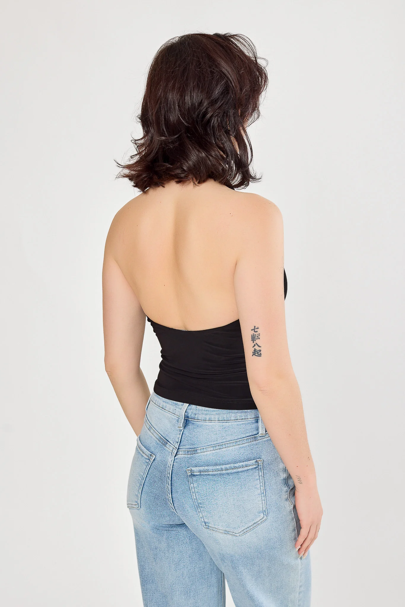 Double Layer Cowl Neck Halter Top - Image 6