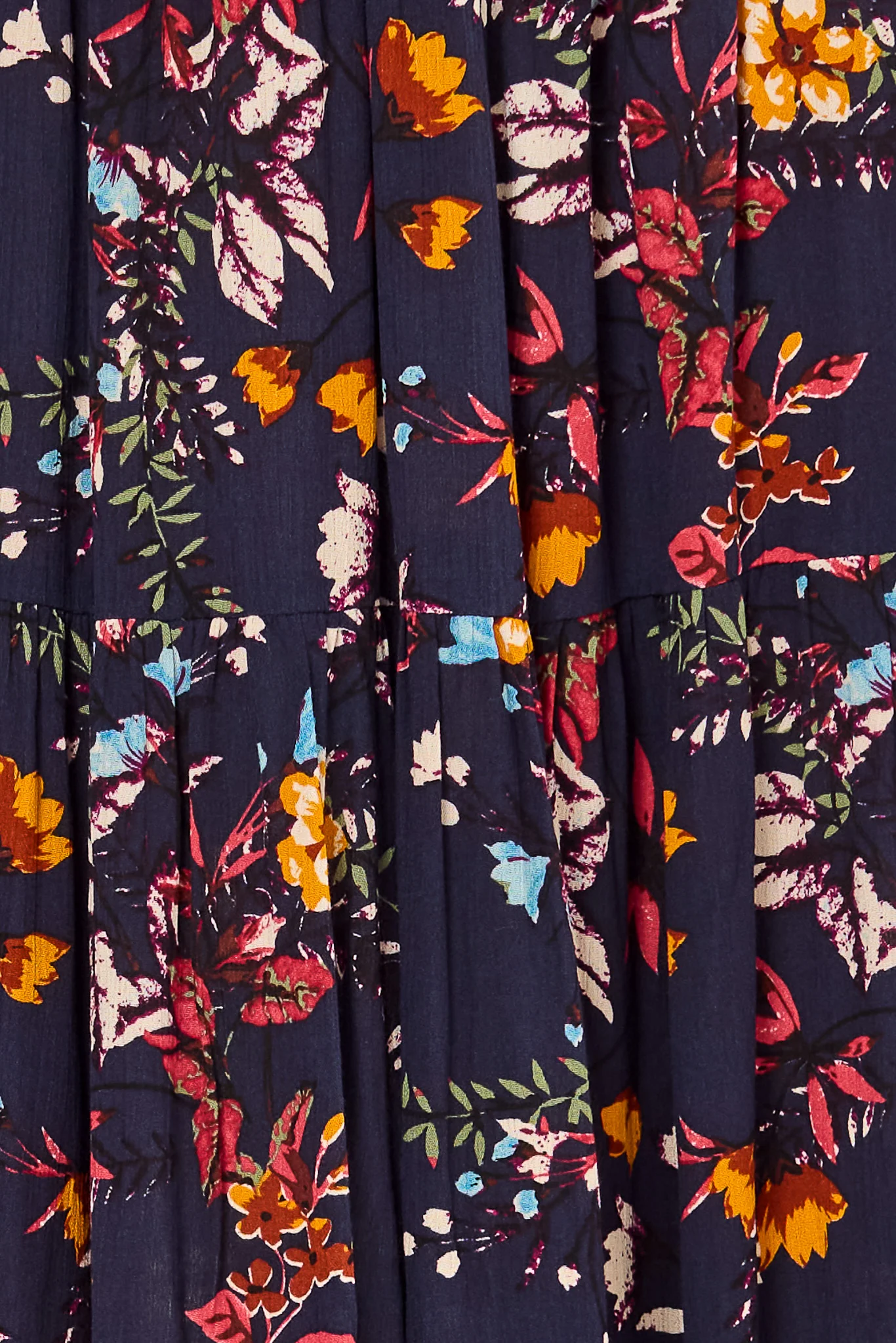 Floral Tiered Maxi Skirt - Image 5