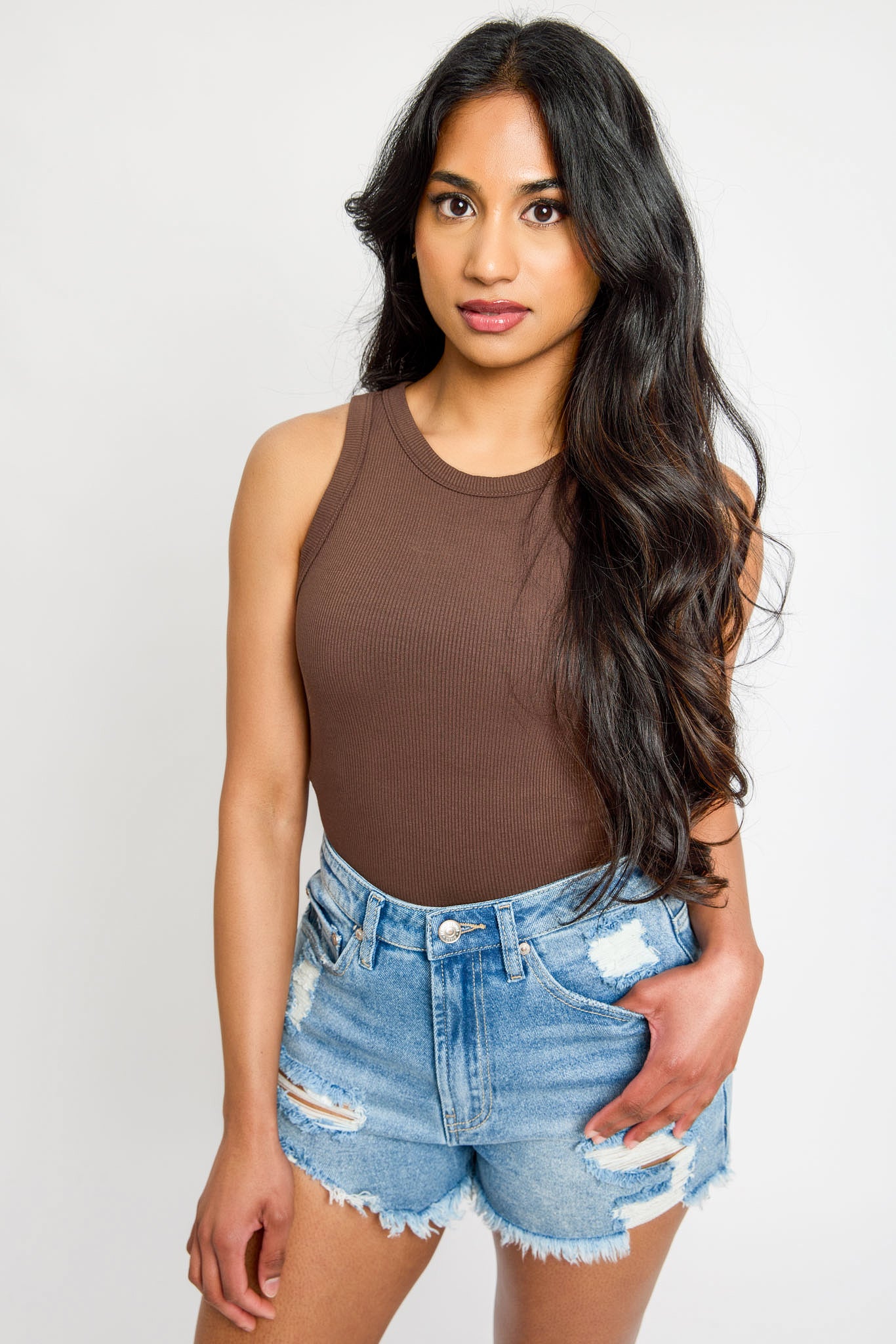 High-Neck Racerback Tank Top - Image 5