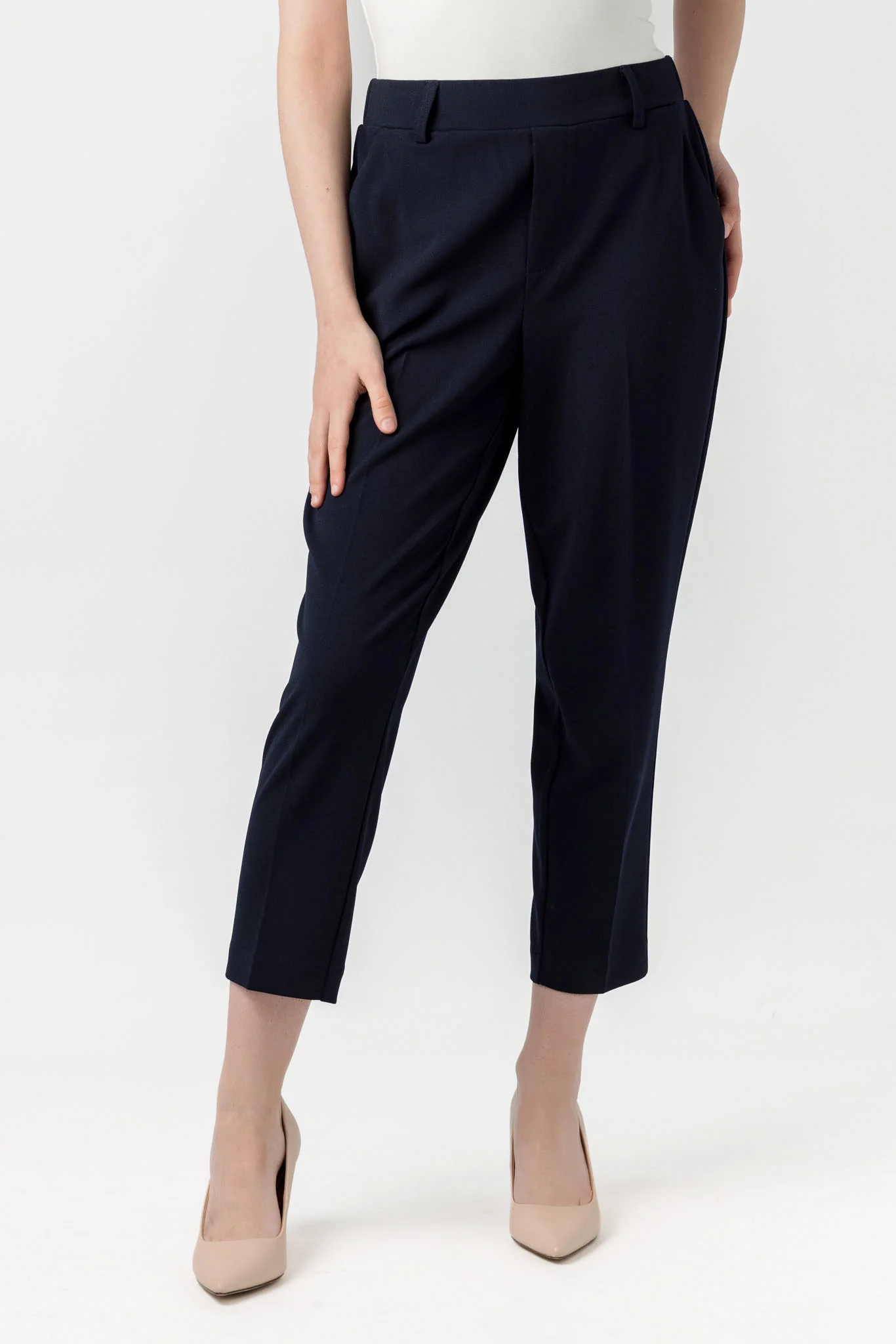 Knit Crepe Cropped Trouser - Image 6