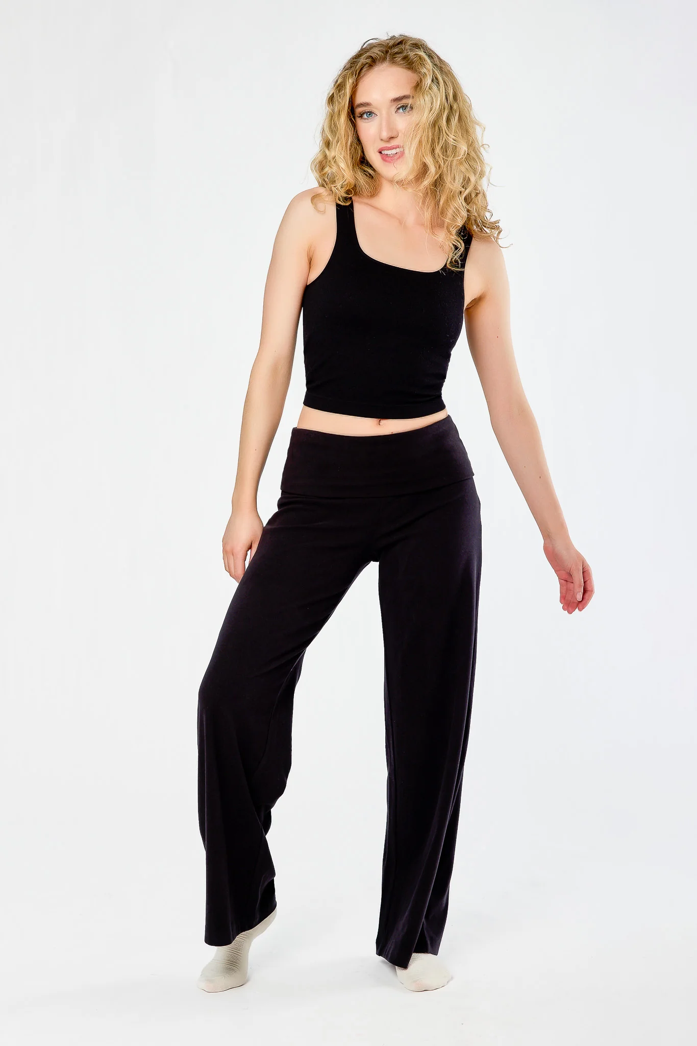 Micro Fleece Fold-Over Waistband Pant - Image 4