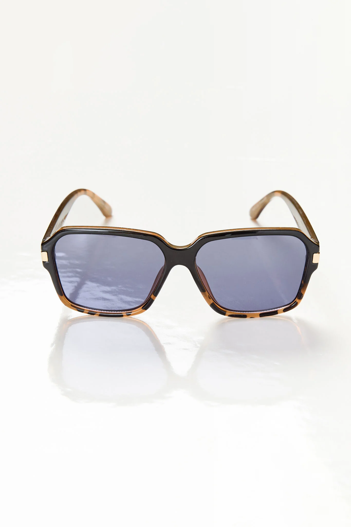 Oversized Rectangular Sunglasses - Image 5