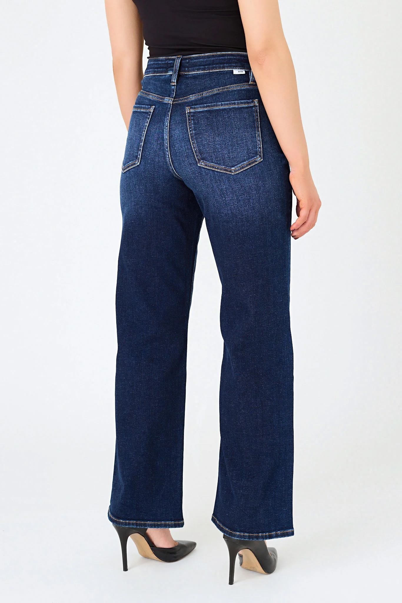 RFM "Hailey" Dark Wash High-Rise Wide-Leg Jean - Image 2