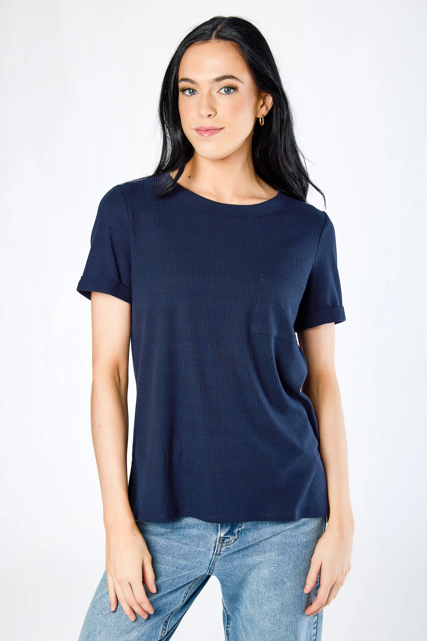 Rib Crew Pocket Tee - Image 3