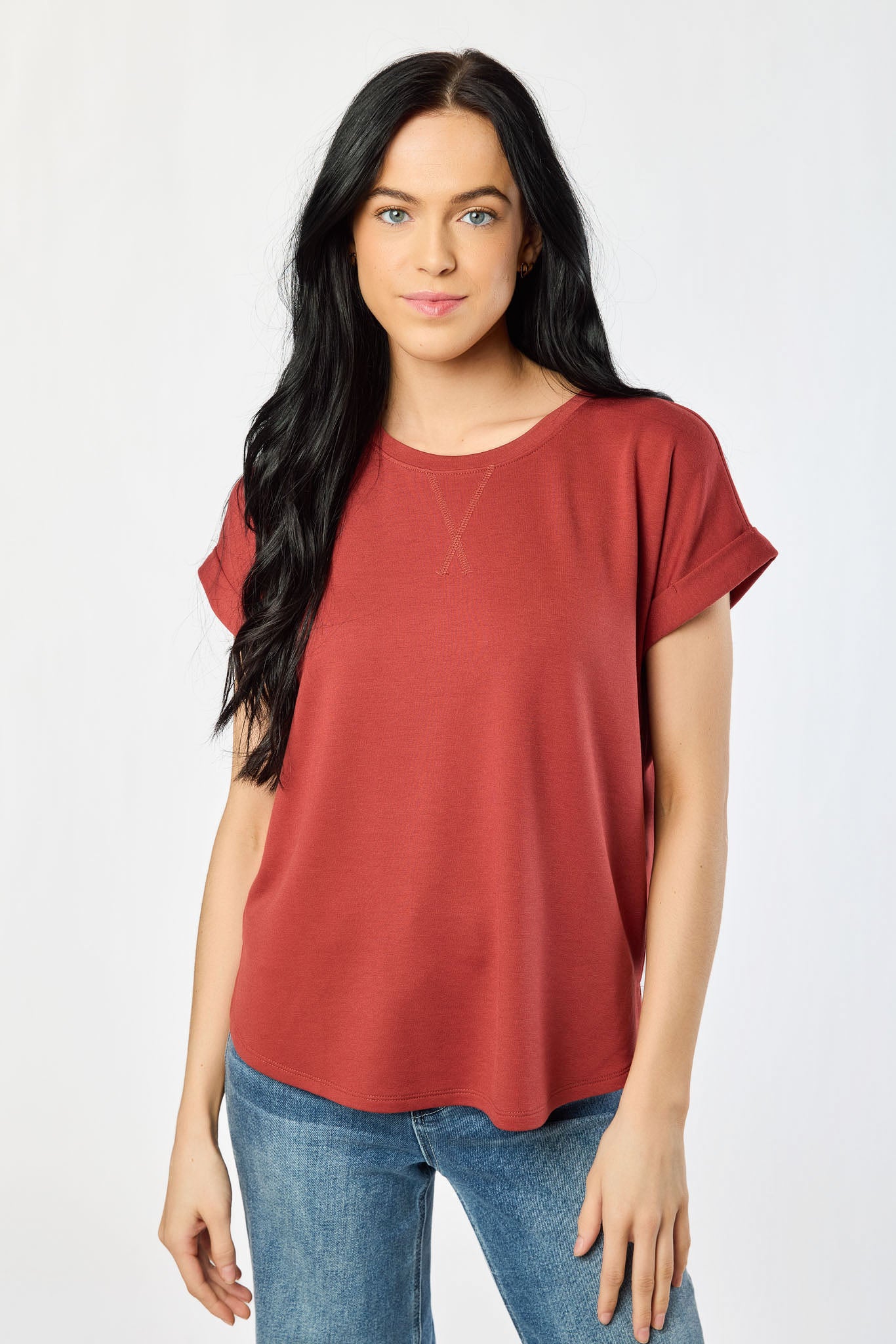 Short-Sleeve Sweatshirt with Side Slits - Image 11