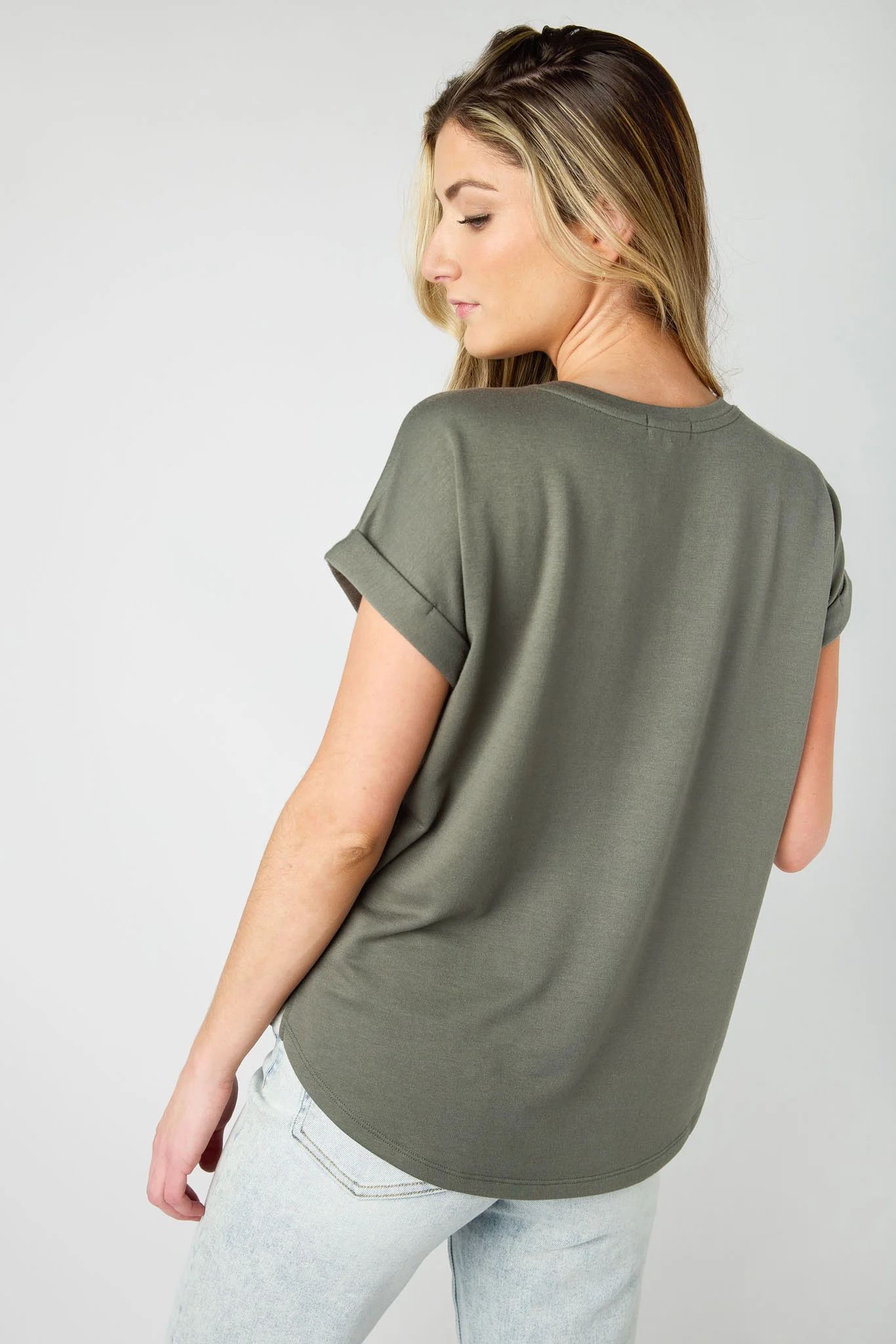Short-Sleeve Sweatshirt with Side Slits - Image 14