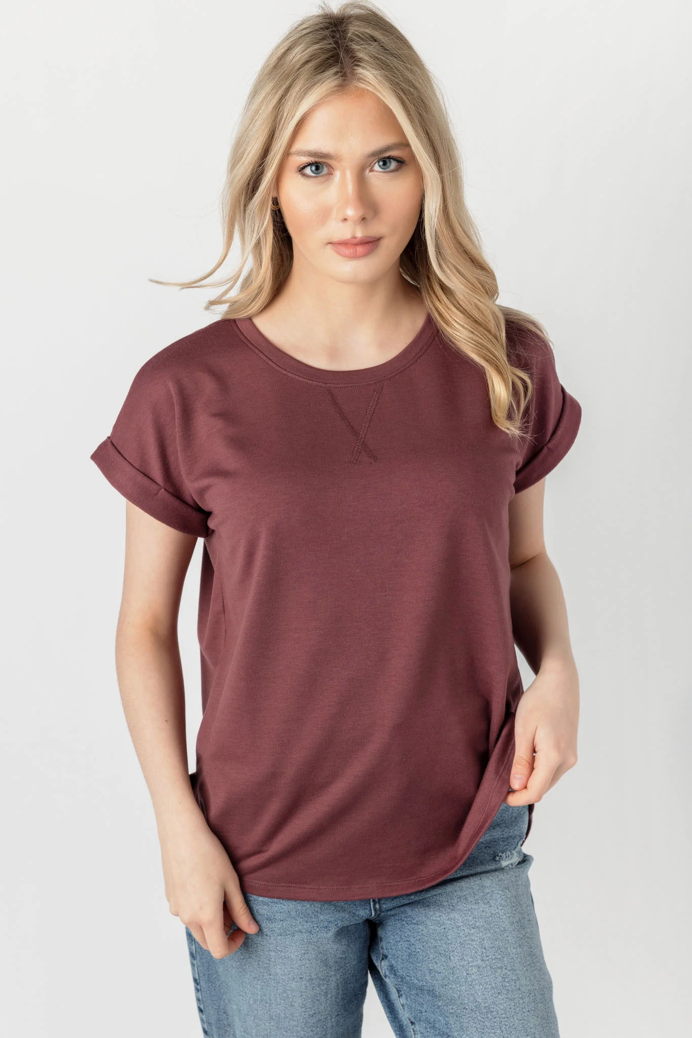 Short-Sleeve Sweatshirt with Side Slits - Image 3