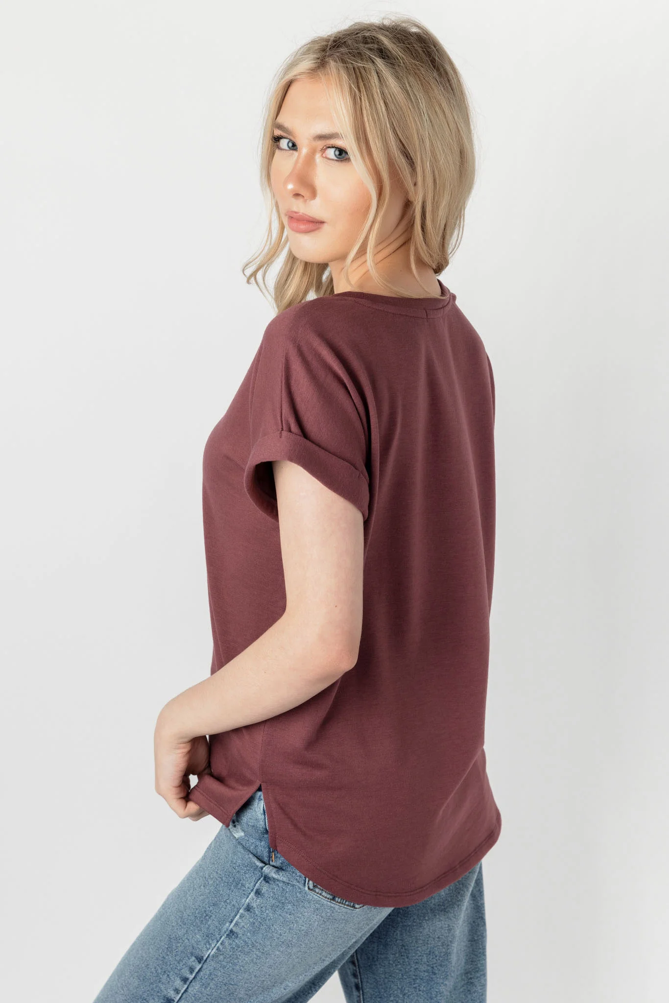 Short-Sleeve Sweatshirt with Side Slits - Image 4
