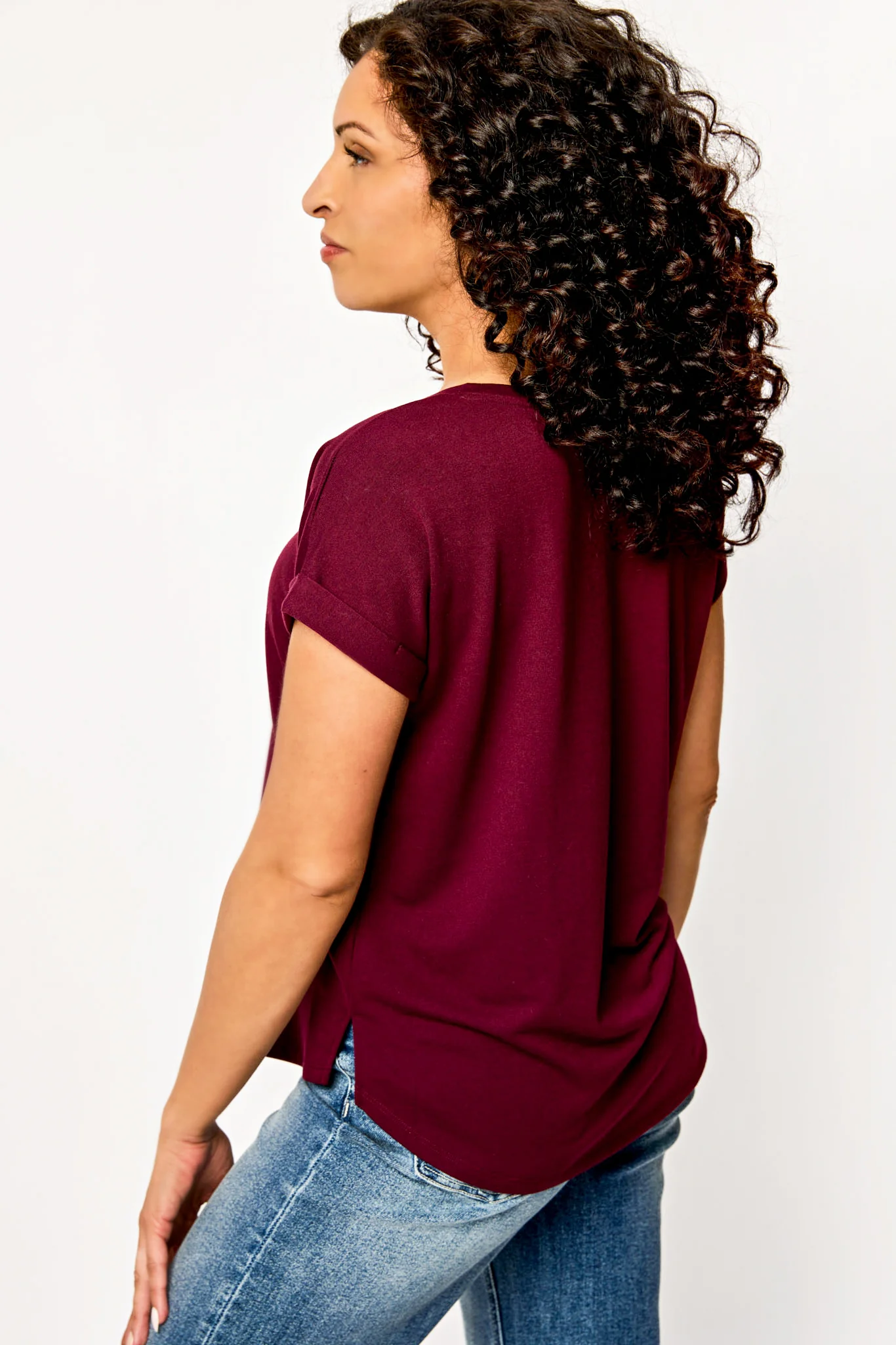 Short-Sleeve Sweatshirt with Side Slits - Image 6