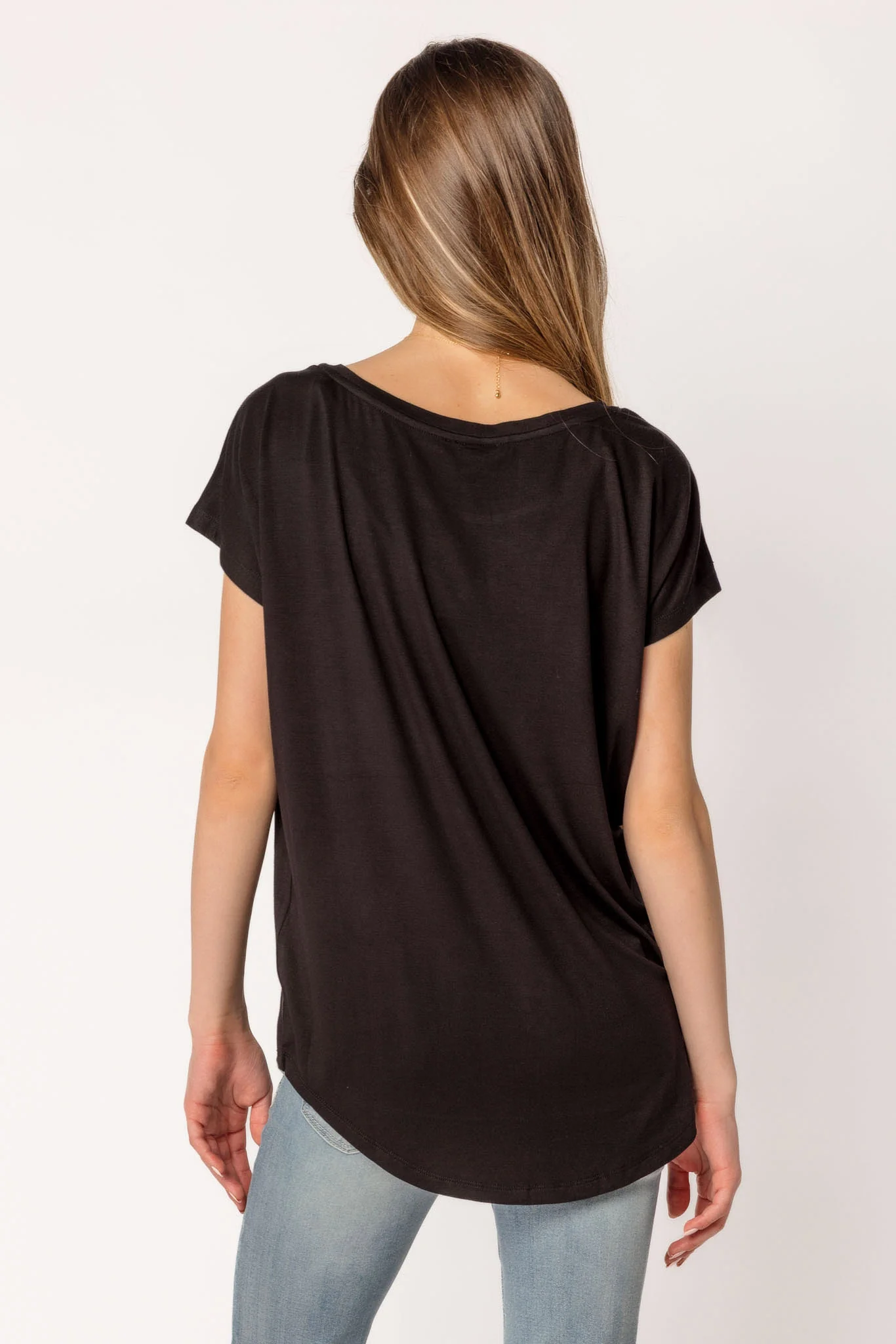 Short-Sleeve Wide-Neck Top - Image 6