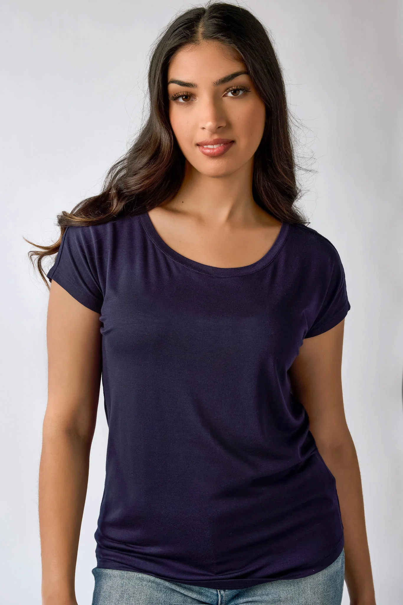 Short-Sleeve Wide-Neck Top - Image 7