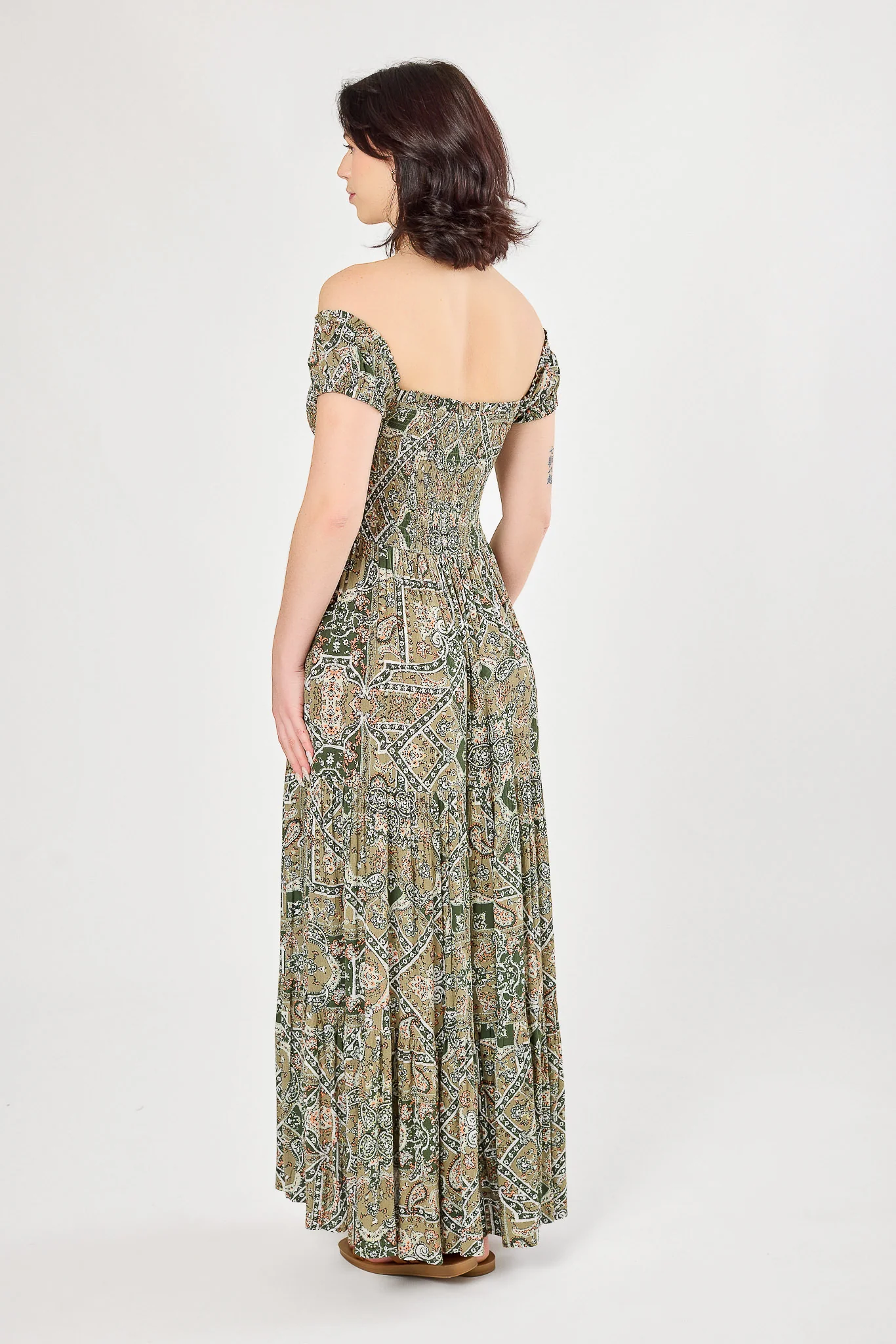 Smocked Off-The-Shoulder Maxi - Image 2