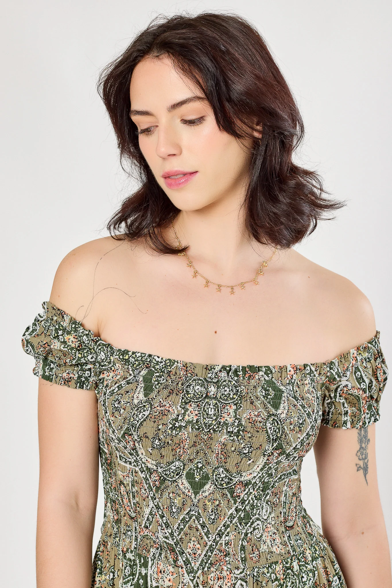 Smocked Off-The-Shoulder Maxi - Image 3