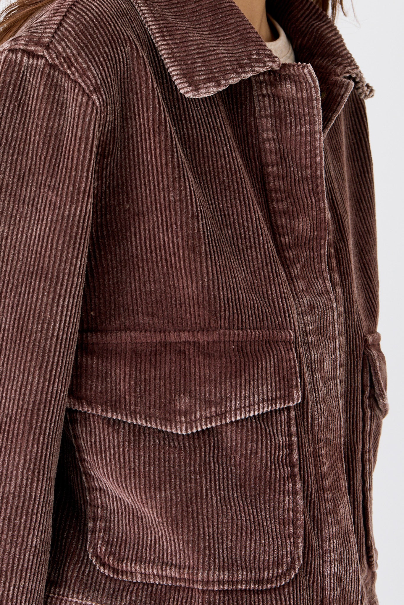 Snow-Wash Corduroy Barn Jacket - Image 3