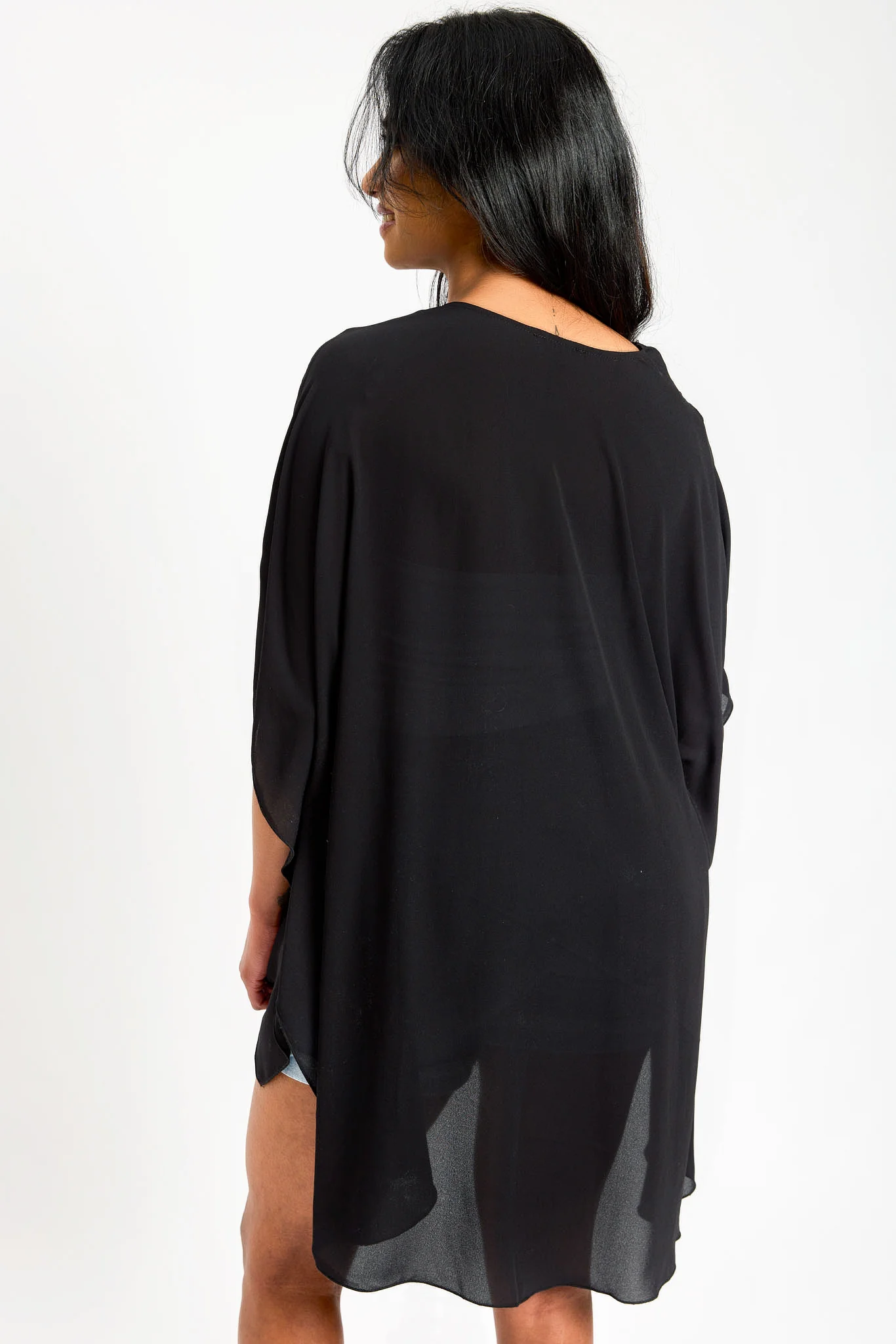 Solid Sheer Kimono - Image 2