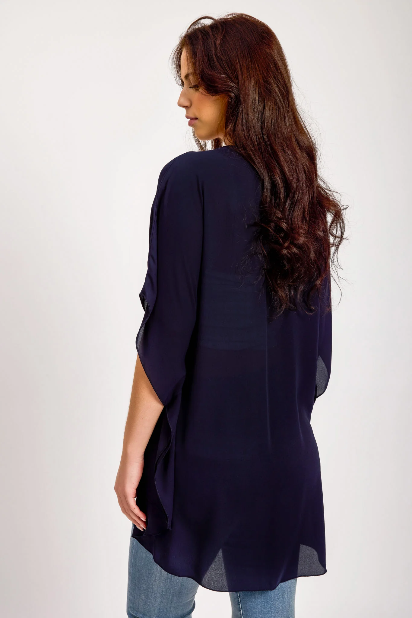 Solid Sheer Kimono - Image 4