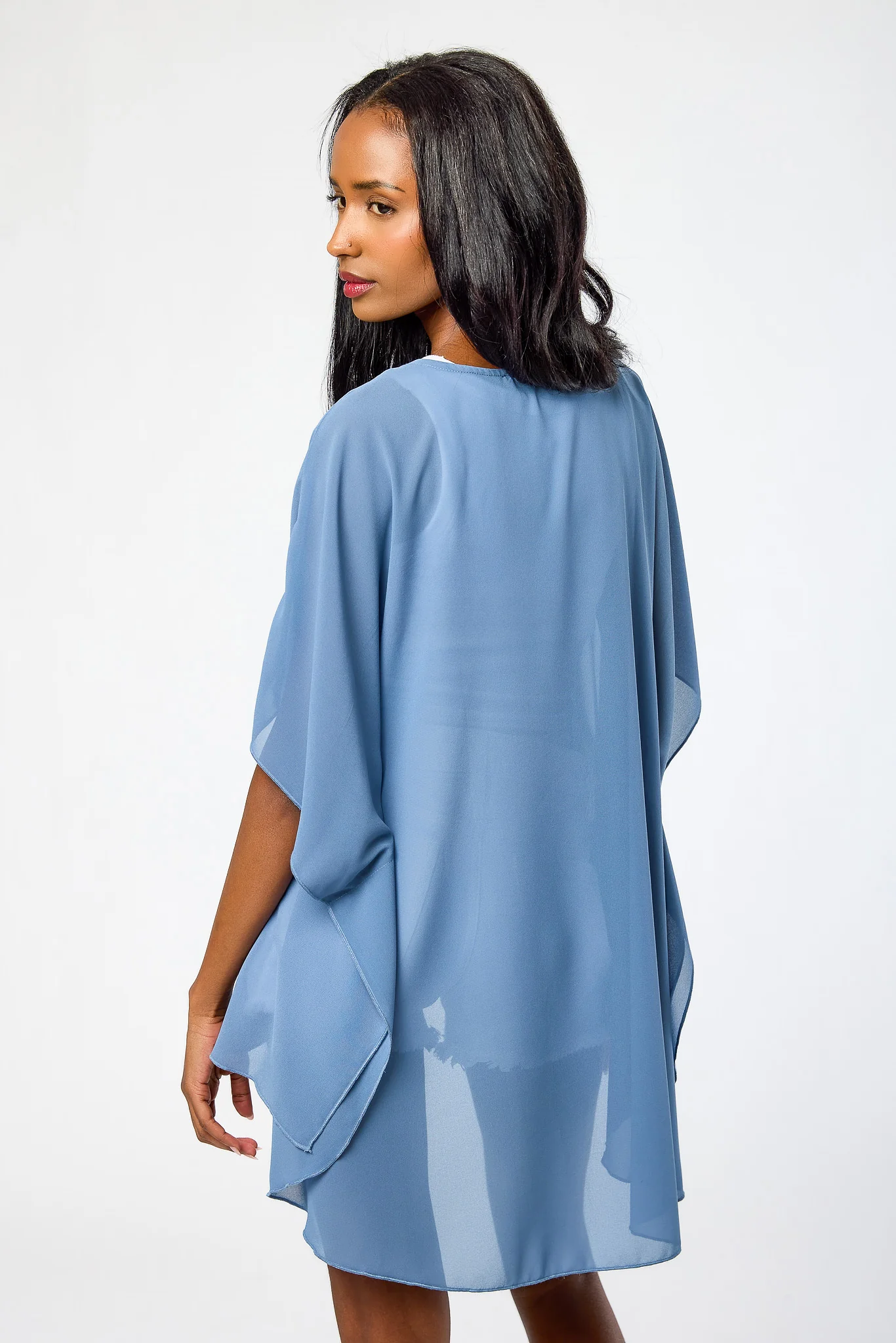Solid Sheer Kimono - Image 6
