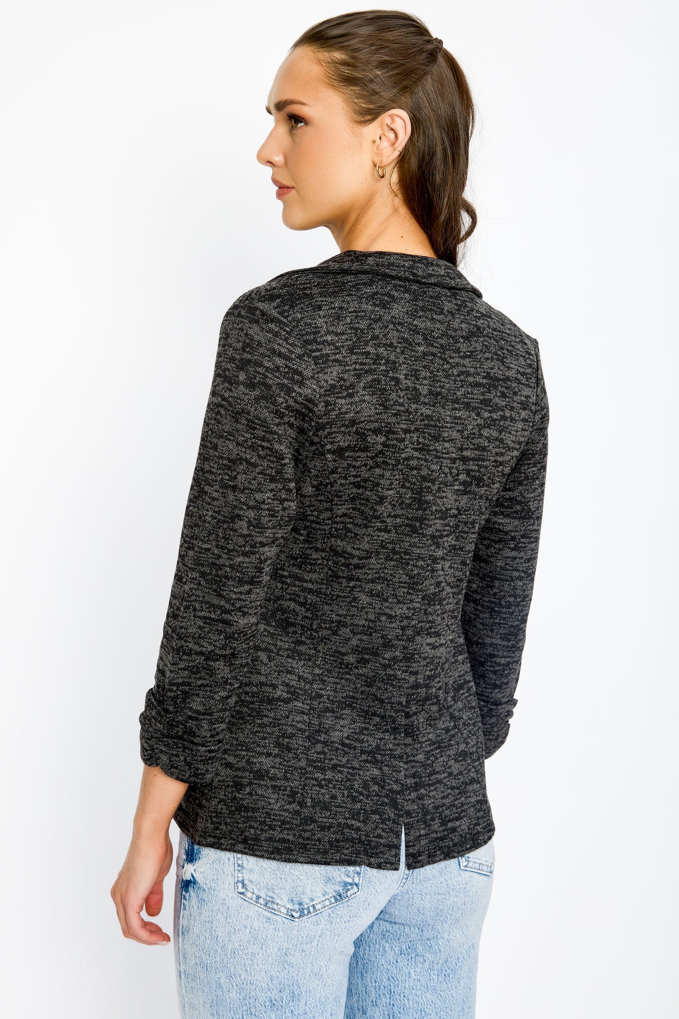 Space Dye Knit Blazer - Image 5
