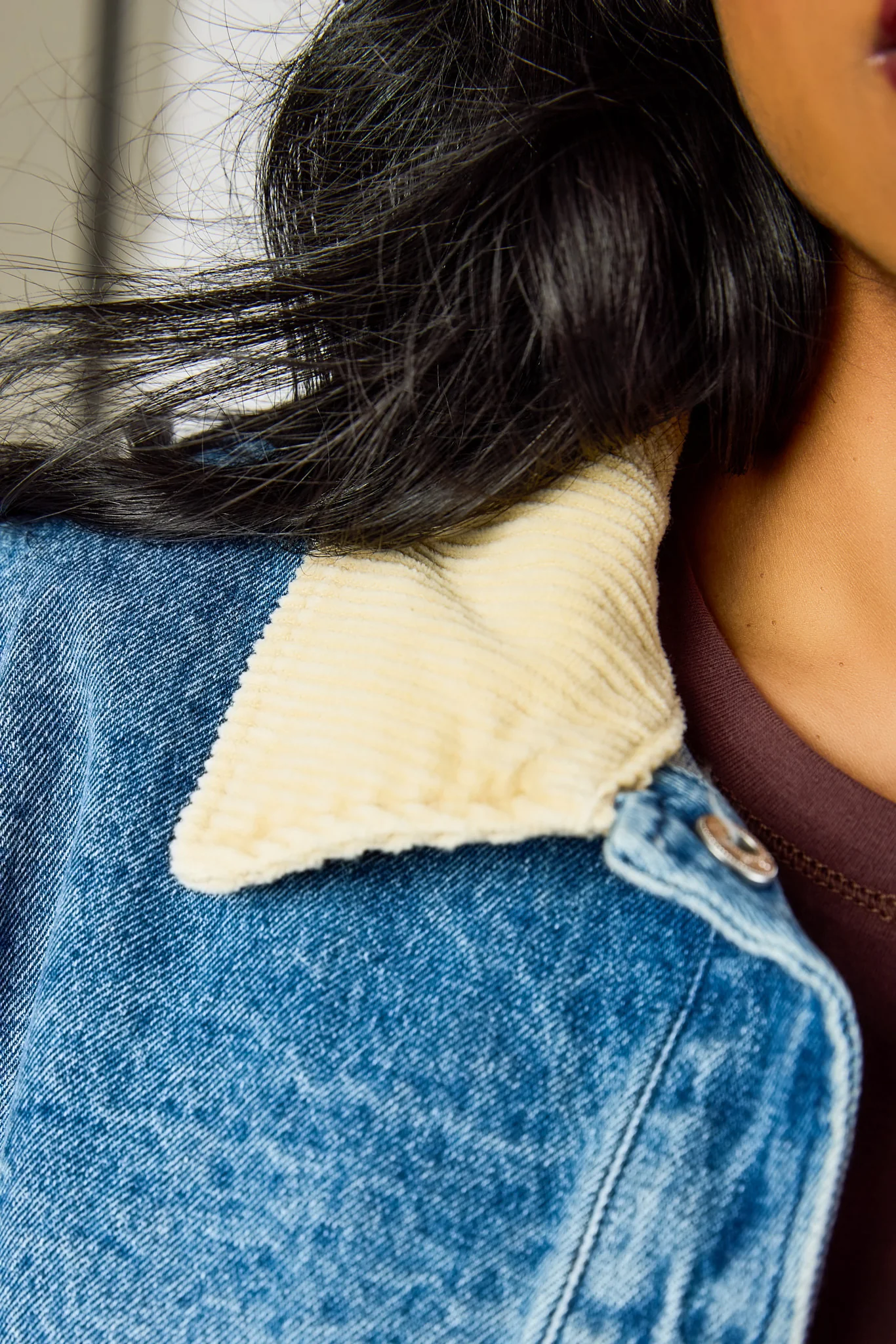 Stoosh Corduroy Collar Denim Jacket - Image 4
