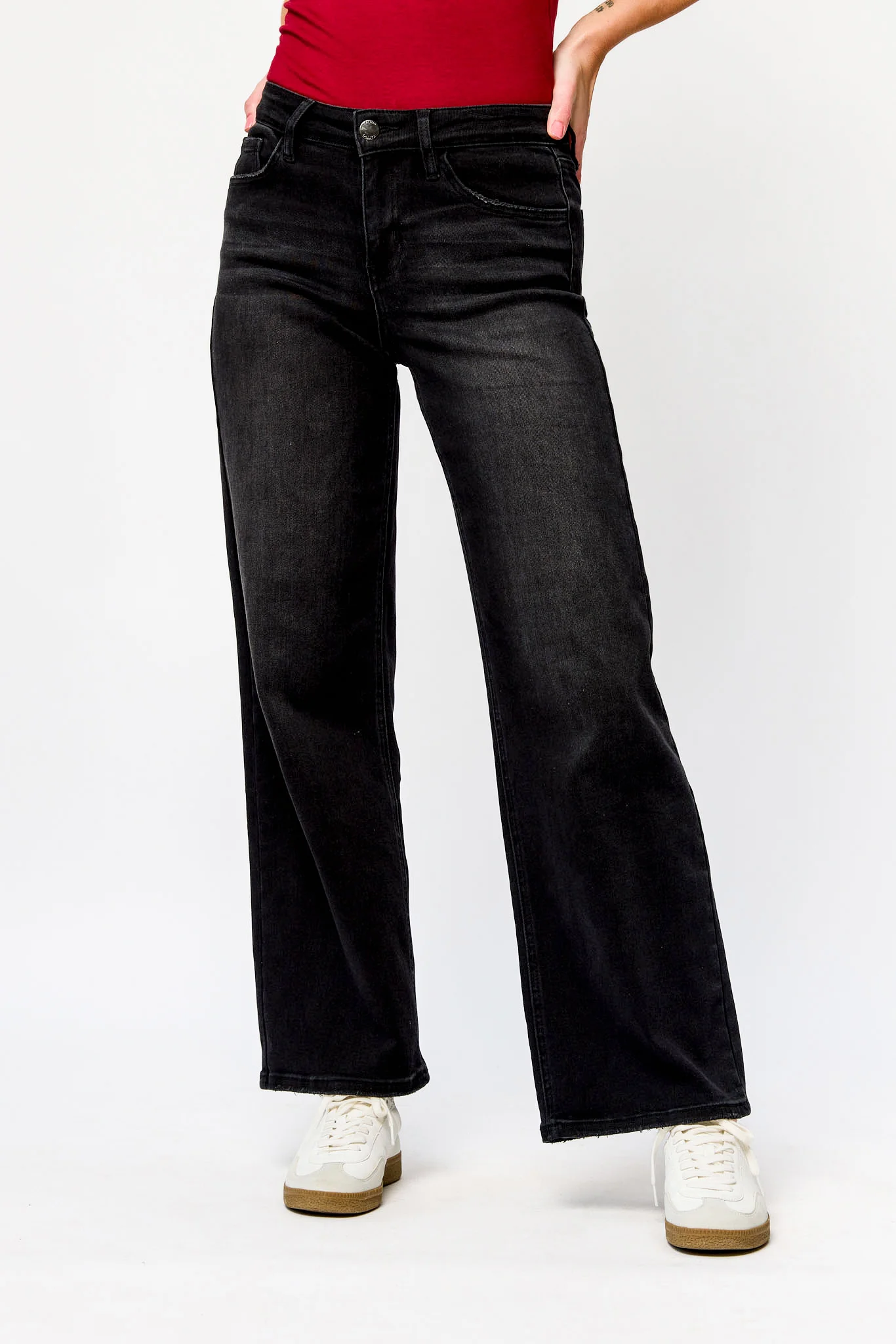 Tattoo "Harper" Black Wide-Leg Jean – 33” Inseam - Image 3