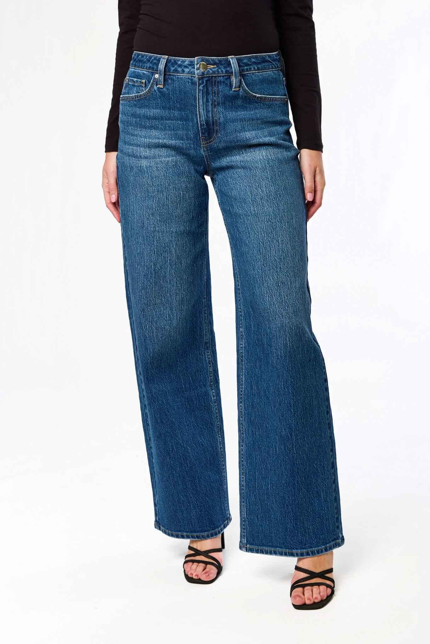 Tattoo "Sadie" Dark Wash High-Rise Wide-Leg Jean - Image 3