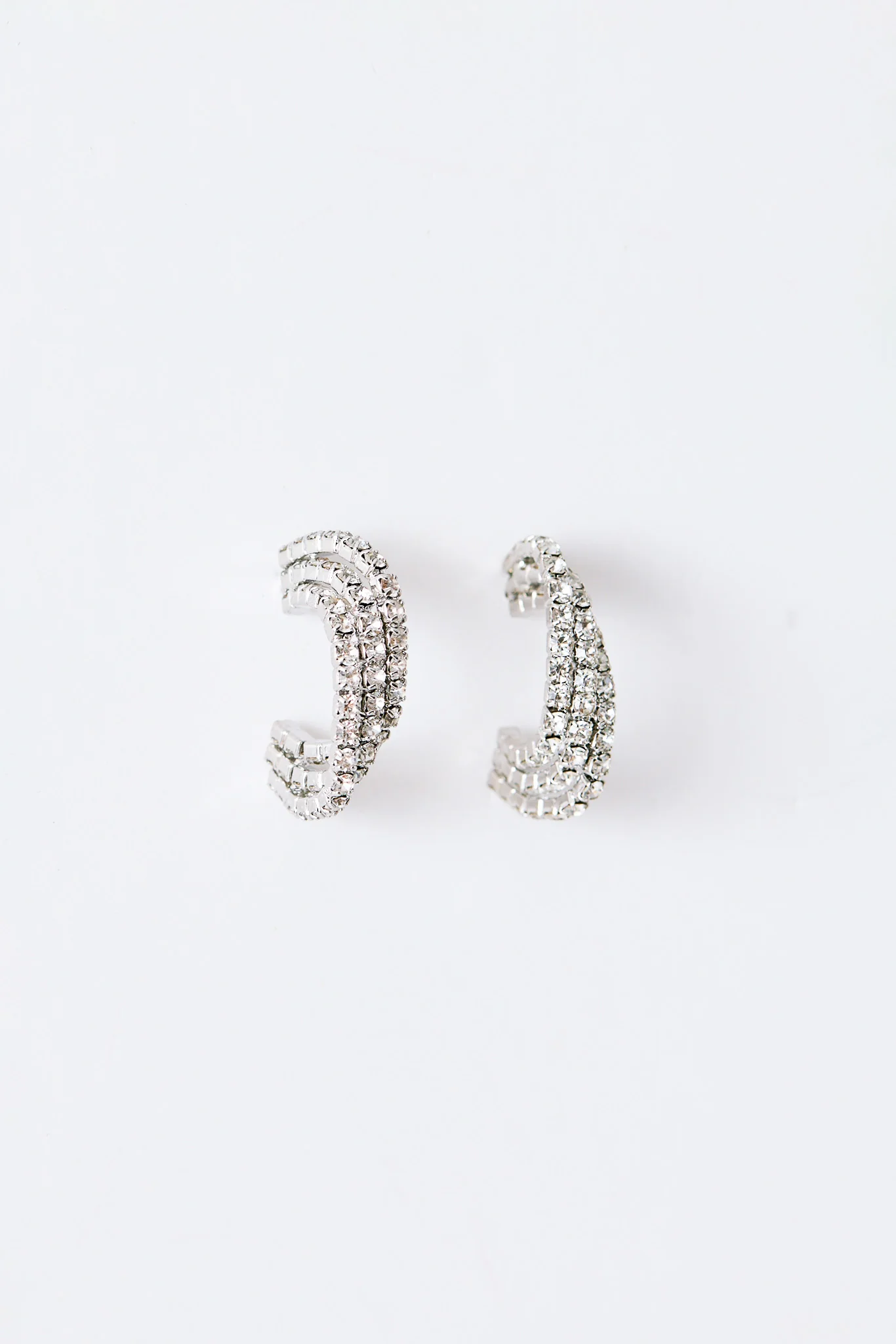 Triple Rhinestone Hoop - Image 2
