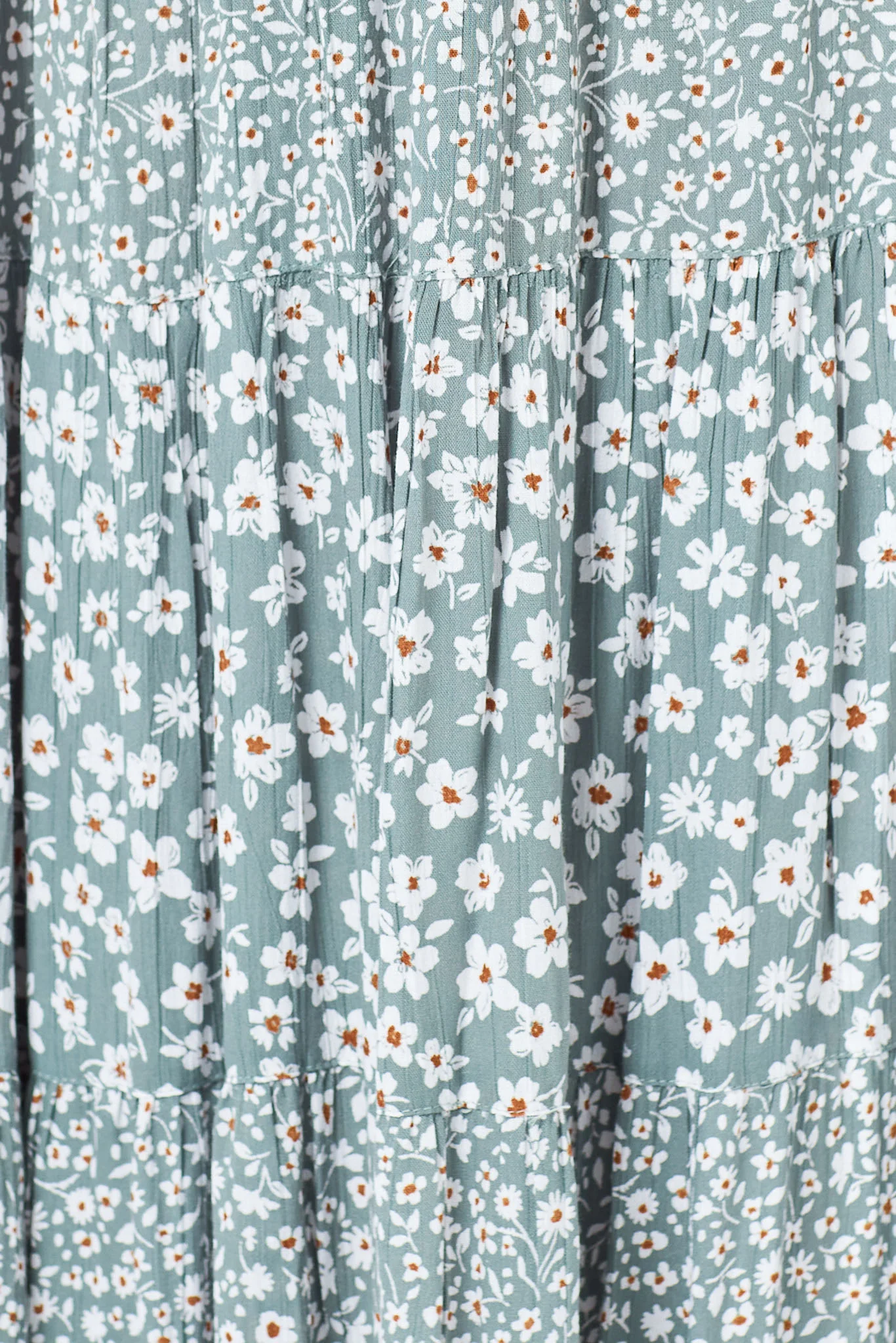 Twin Print Double Strap V-Neck Maxi Dress with Crochet Trim - Image 3