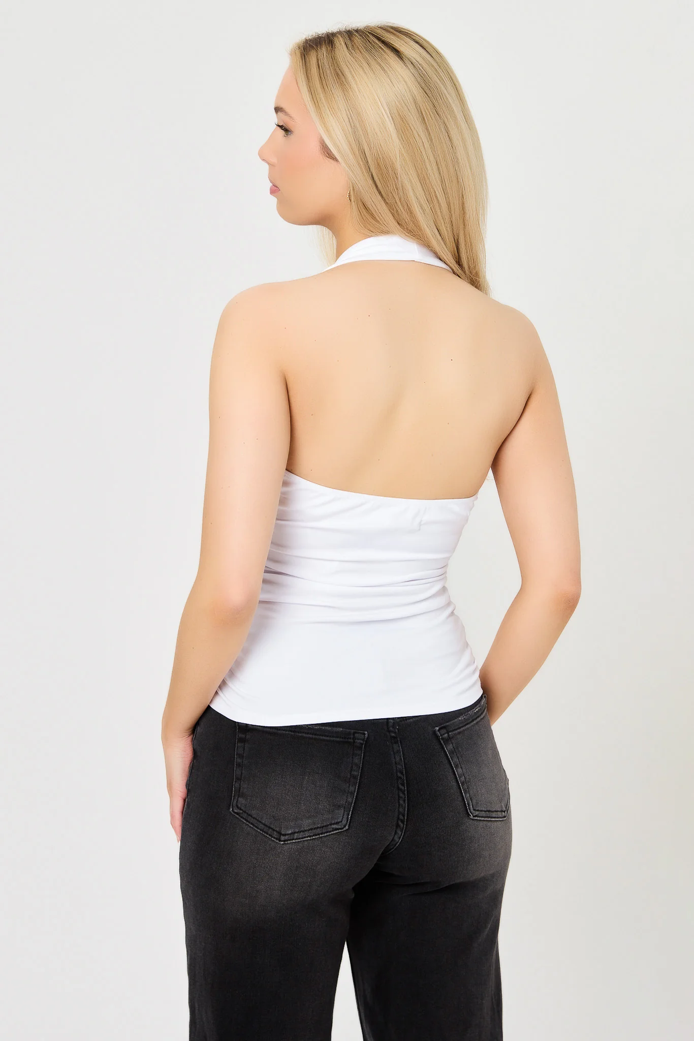 Ultra-Soft Ruched Halter Top - Image 9