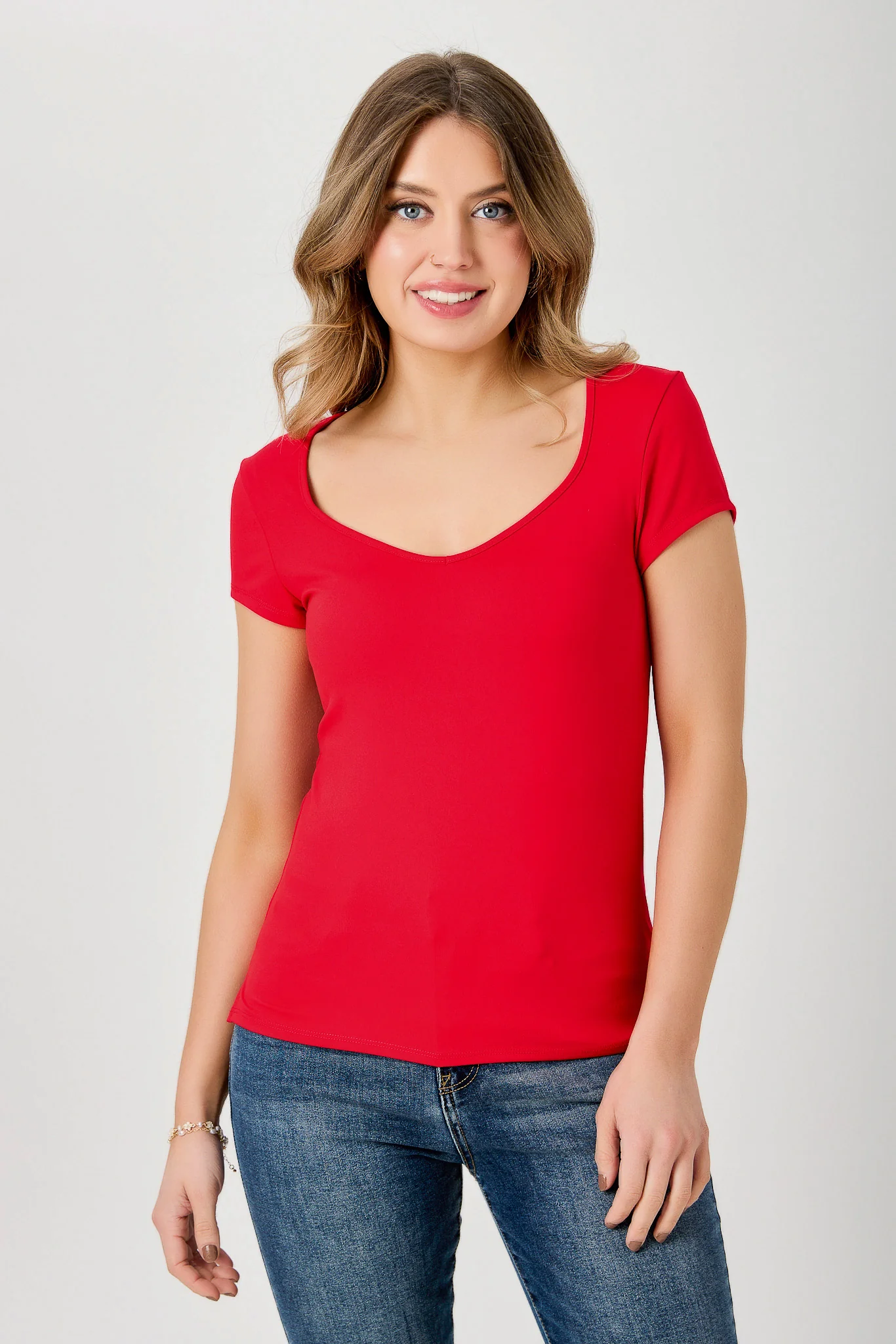 Ultra-Soft Sweetheart Slit Tee