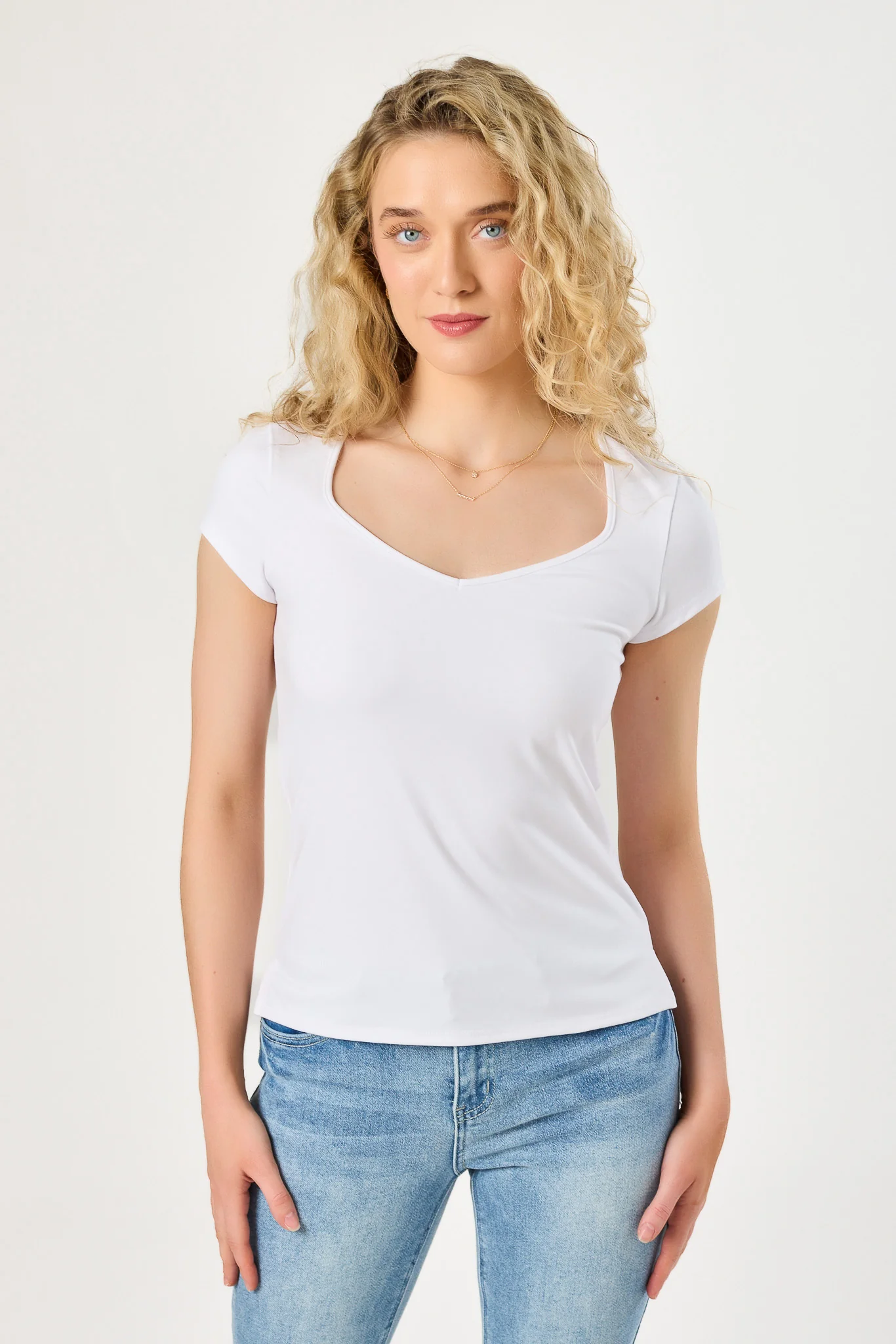 Ultra-Soft Sweetheart Slit Tee - Image 9