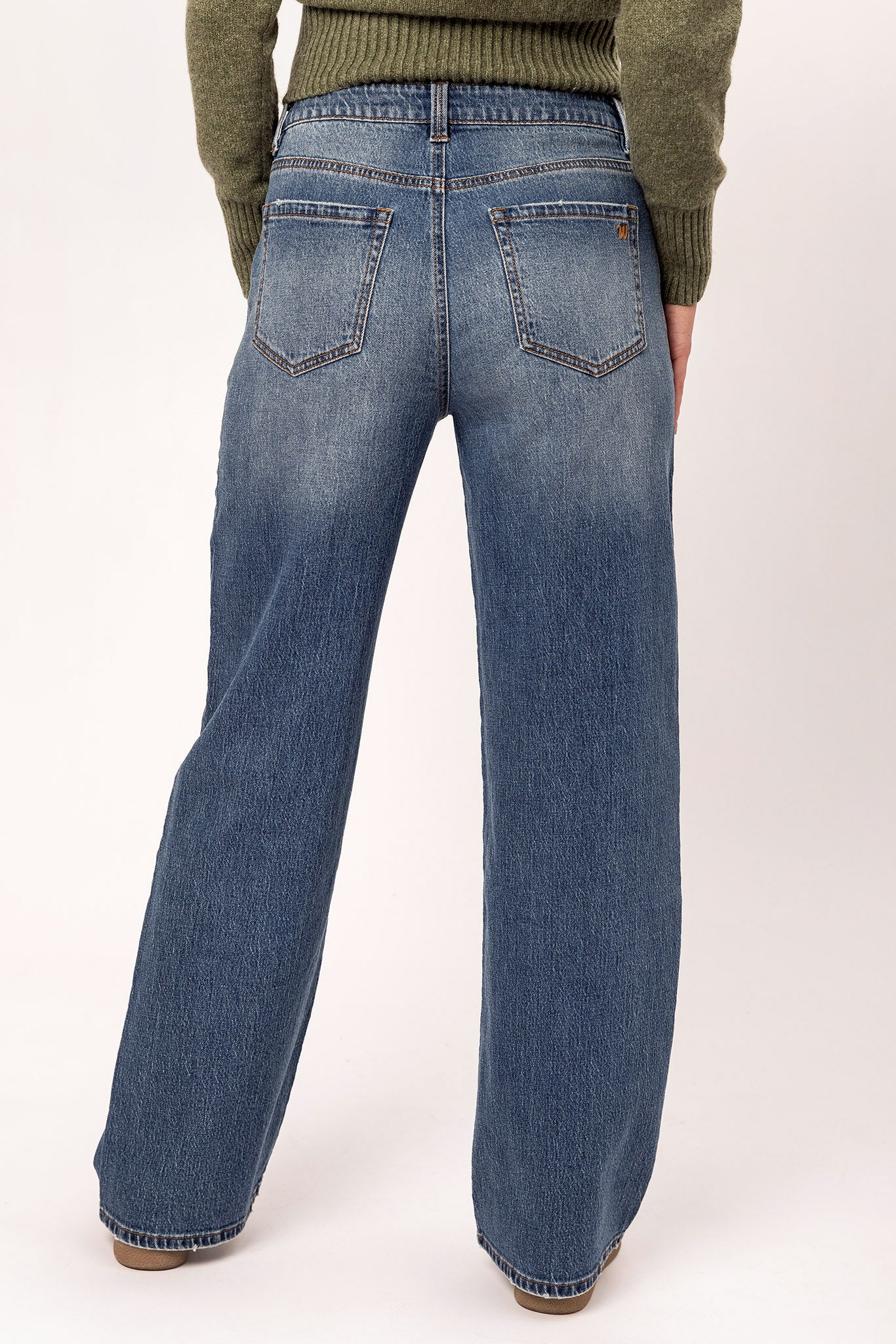 WallFlower Insta-Vintage Isadora Wash High-Rise Wide-Leg Jean - Image 3