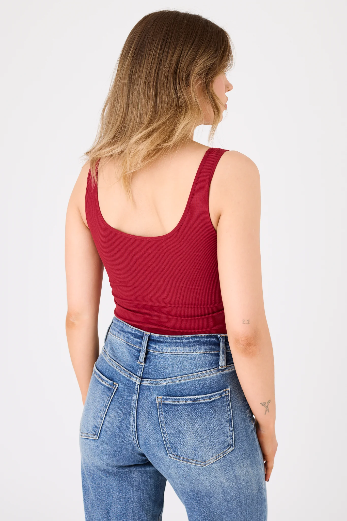 WallFlower Melanie Seamless Square Neck Tank with Padded Cups - Image 8