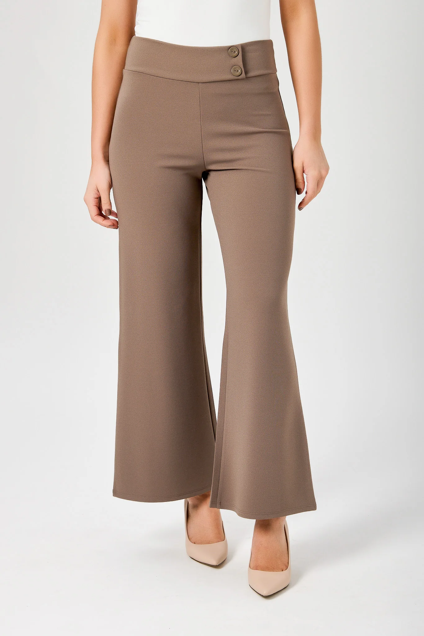 Wide Leg Pants with Short Inseam - Image 12