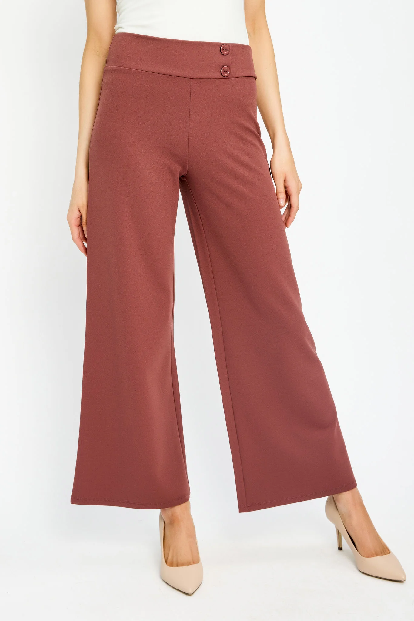 Wide Leg Pants with Short Inseam - Image 18